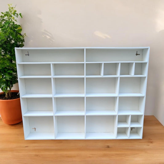 Shadow Box Wooden Display Shelf - Wall Cubby Shelf - Multiple Compartment Sizes - #1 - Trinket Shelf - Curio Cabinet