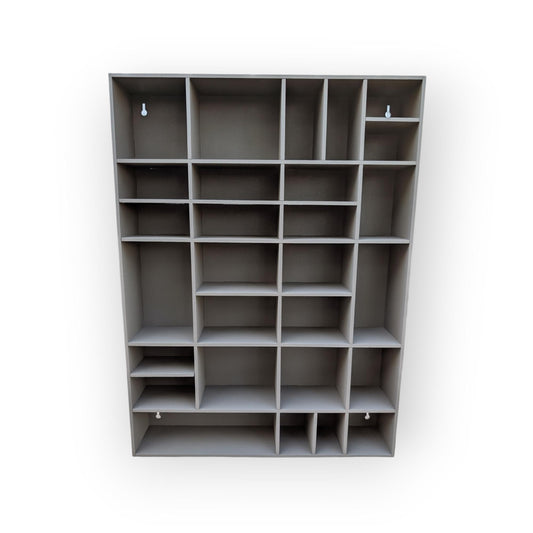 Shadow Box Wooden Display Shelf - Wall Cubby Shelf - Multiple Compartment Sizes - #24 - Trinket Shelf - Curio Cabinet