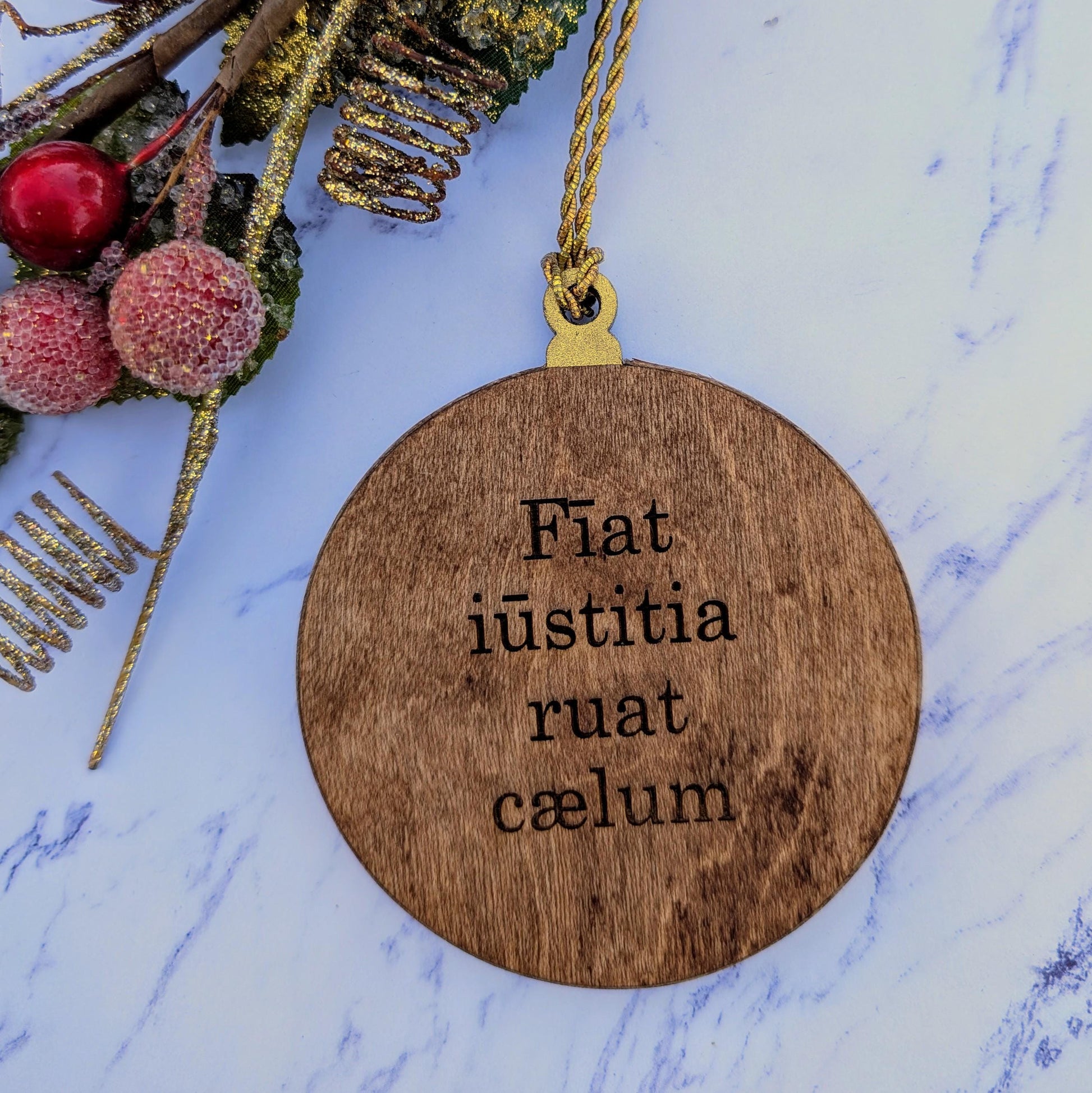 Custom Scales of Justice Lawyer Ornament - Judge Ornament Gift - Court Gift - Dichrolam Acrylic Dragon Scales Ornament - Thank You Gift