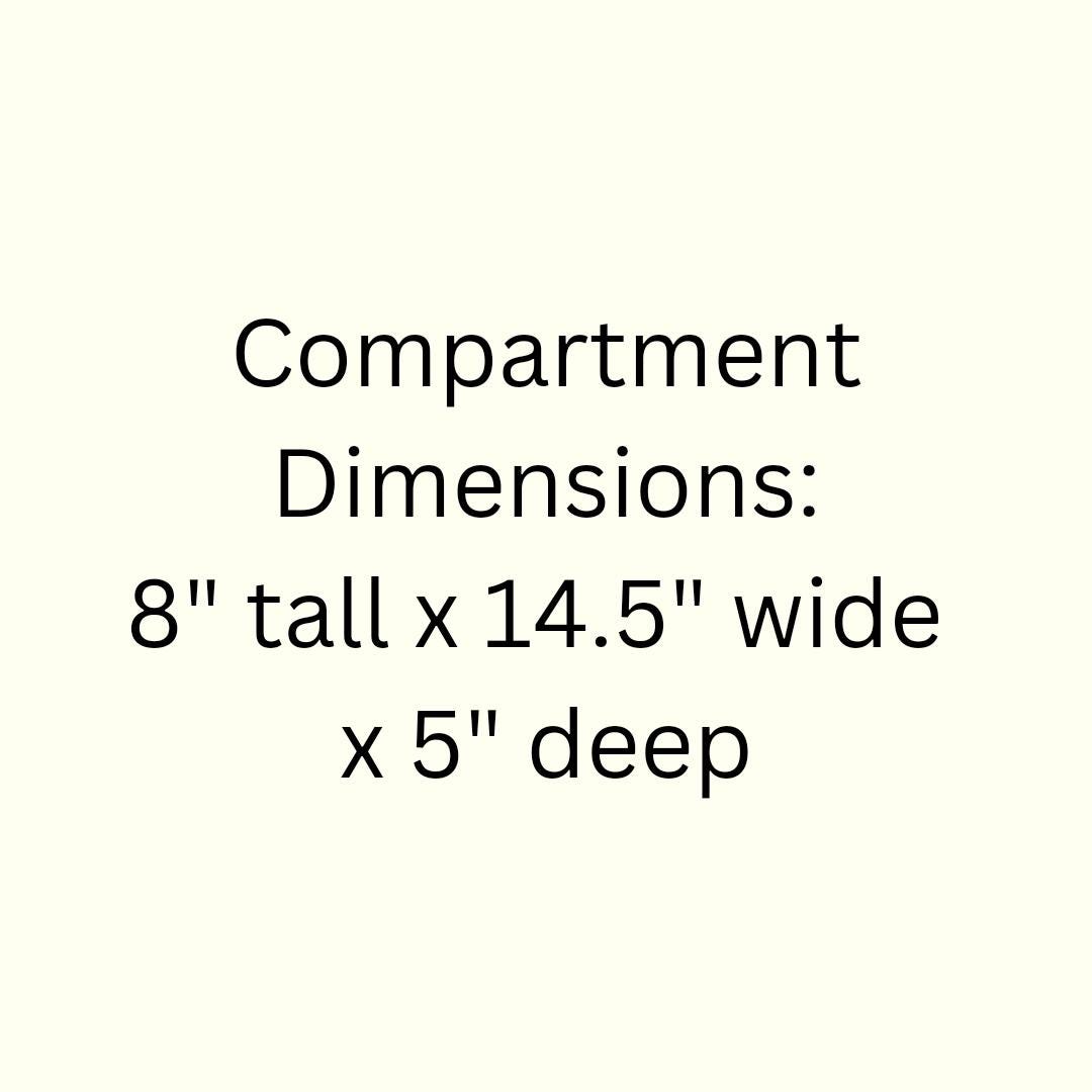 12 Compartment Wooden Display Shelf - 8x14.5 - Trinket Shelf - Curio Cabinet