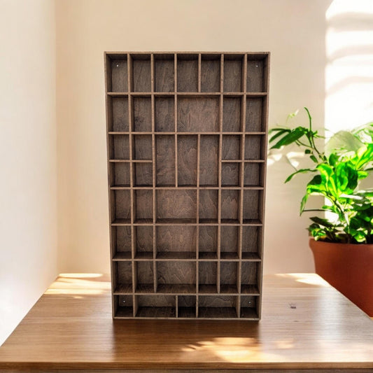 Shadow Box Wooden Display Shelf - Wall Cubby Shelf - Multiple Compartment Sizes - #30 - Trinket Shelf - Curio Cabinet