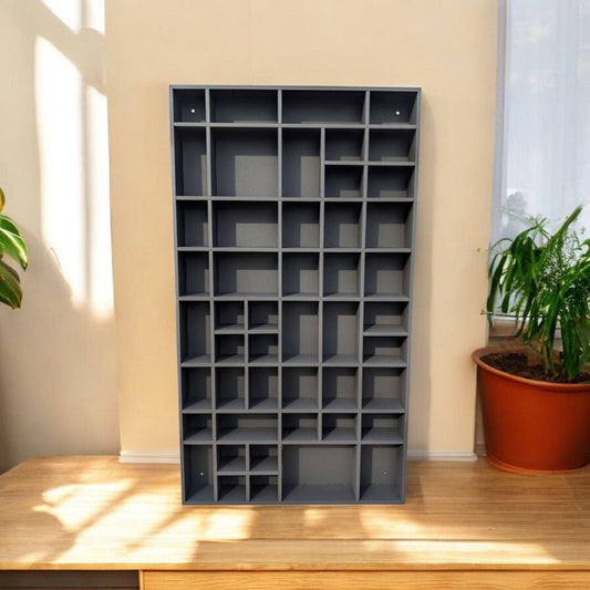 Shadow Box Wooden Display Shelf - Wall Cubby Shelf - Multiple Compartment Sizes - #34b - Trinket Shelf - Curio Cabinet