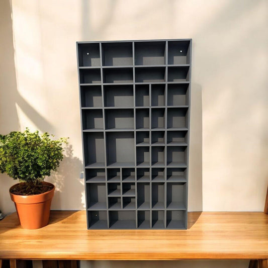 Shadow Box Wooden Display Shelf - Wall Cubby Shelf - Multiple Compartment Sizes - #34A - Trinket Shelf - Curio Cabinet