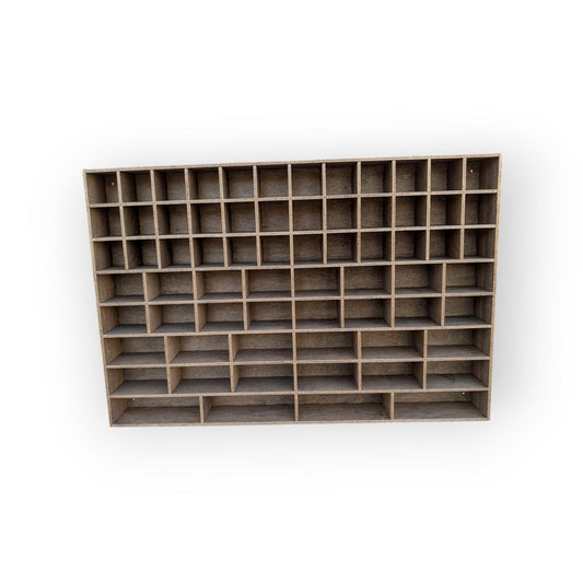 Shadow Box Wooden Display Shelf - Wall Cubby Shelf - Multiple Compartment Sizes - #33 - Trinket Shelf - Curio Cabinet