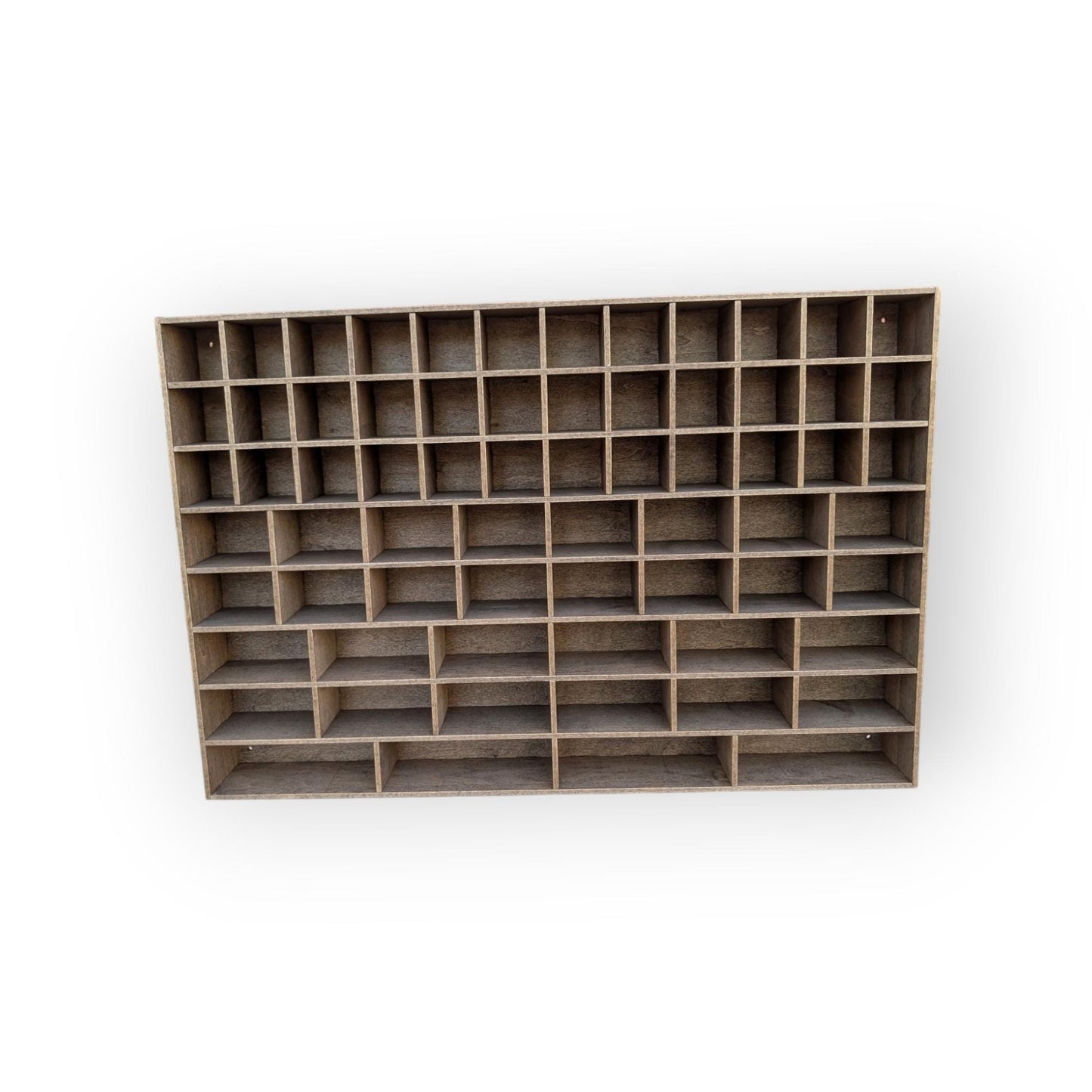 Shadow Box Wooden Display Shelf - Wall Cubby Shelf - Multiple Compartment Sizes - #33 - Trinket Shelf - Curio Cabinet