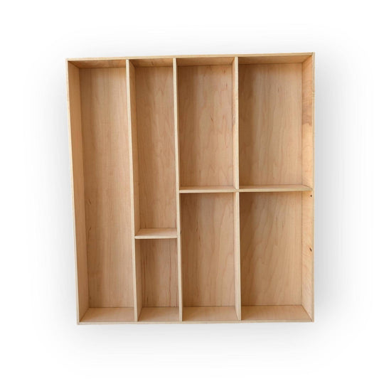 Wooden Drawer Organizer - Kitchen Drawer Divider #1 - Trinket Shelf - Curio Cabinet