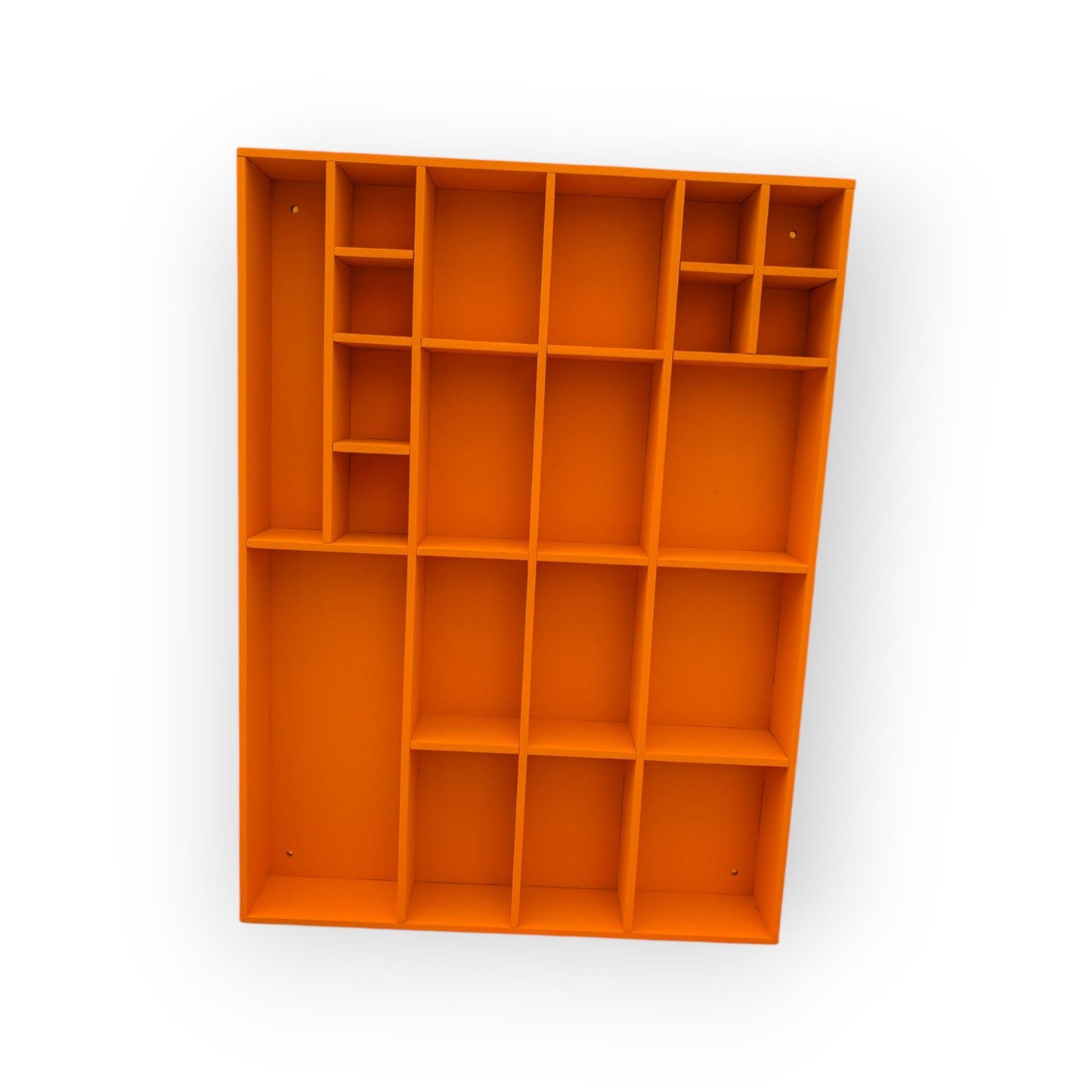 Shadow Box Wooden Display Shelf - Wall Cubby Shelf - Multiple Compartment Sizes - #1 - Trinket Shelf - Curio Cabinet