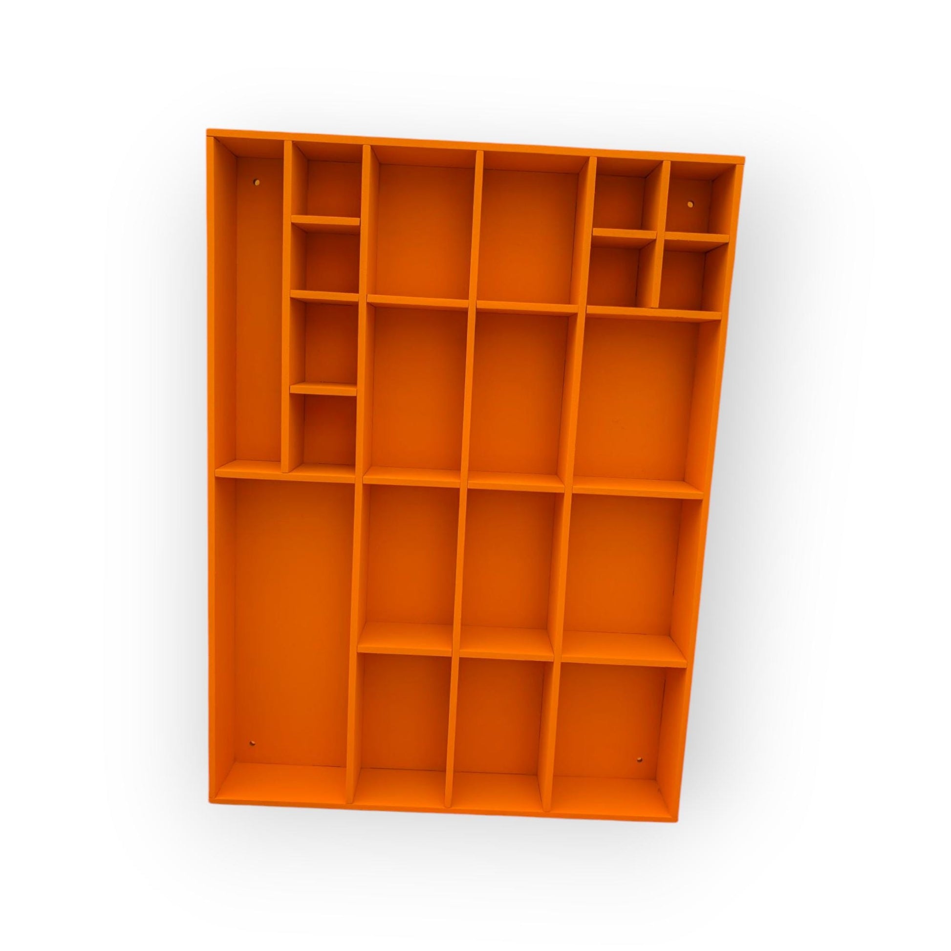 Shadow Box Wooden Display Shelf - Wall Cubby Shelf - Multiple Compartment Sizes - #1 - Trinket Shelf - Curio Cabinet