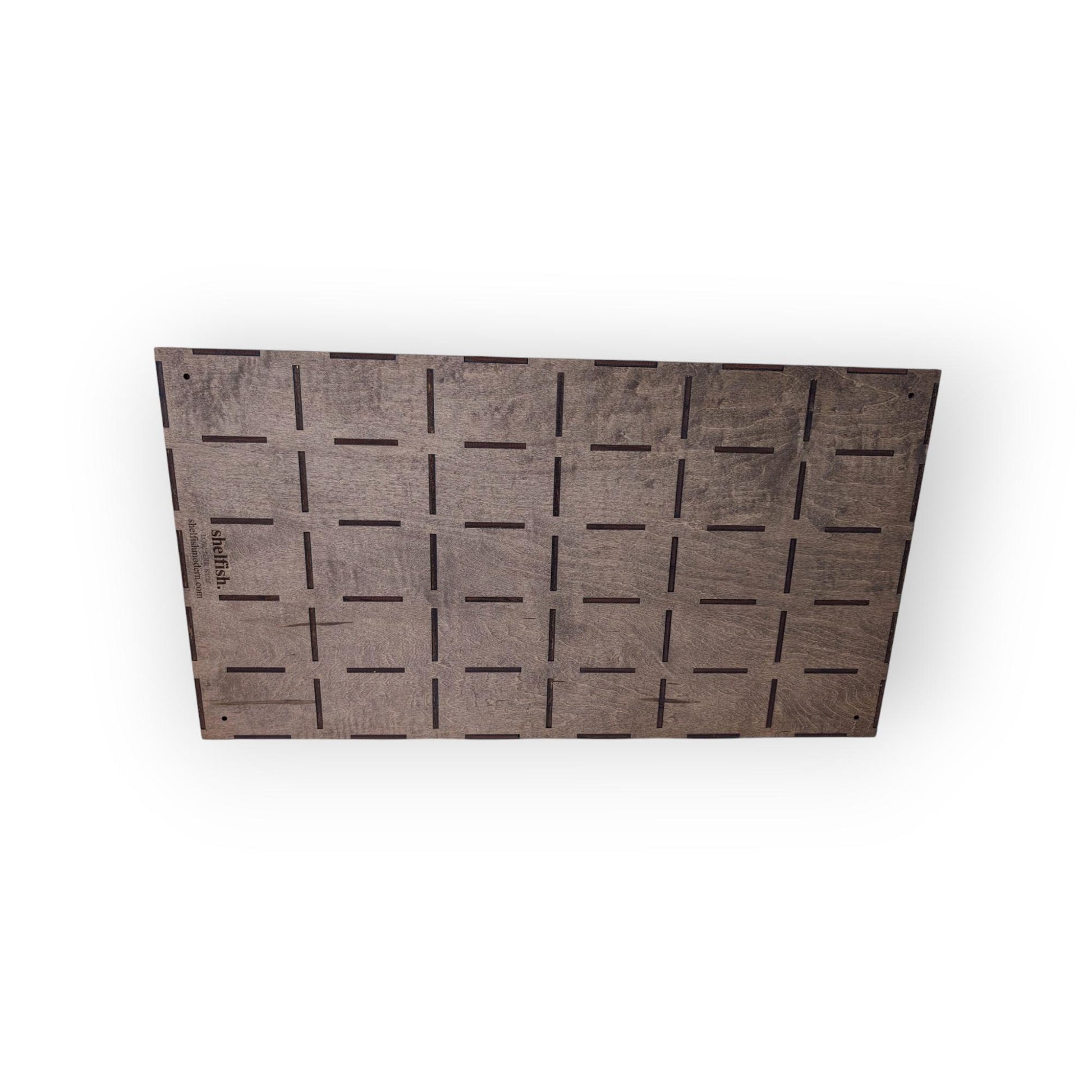 30 Compartment Wooden Display Shelf - 4x2.5 - Trinket Shelf - Curio Cabinet
