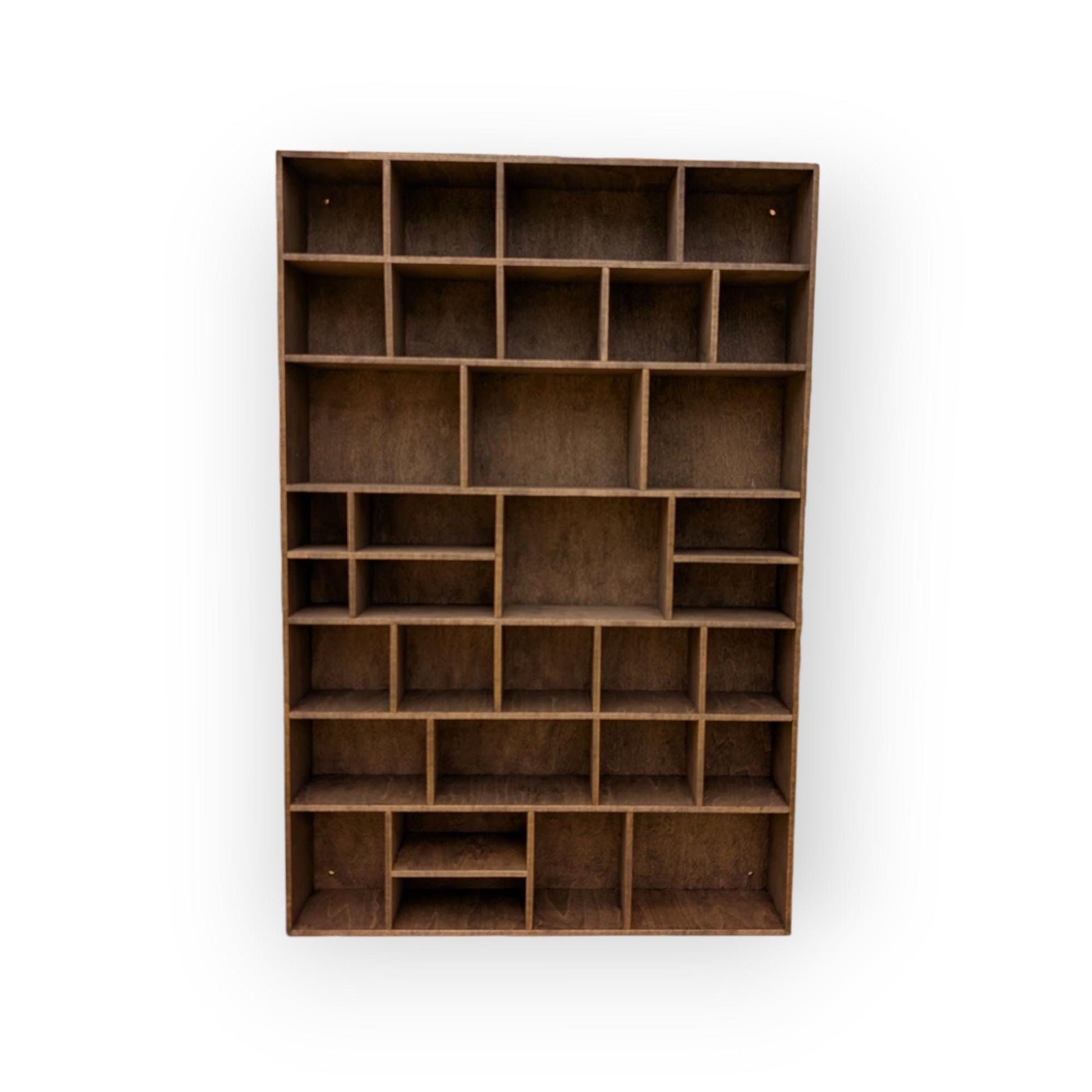 Multi Compartment Wooden Display Shelf-Crystal Display Shelf-Curio Cabinet- Knick Knack Display - Printer Tray -Figure Organizer Display #39