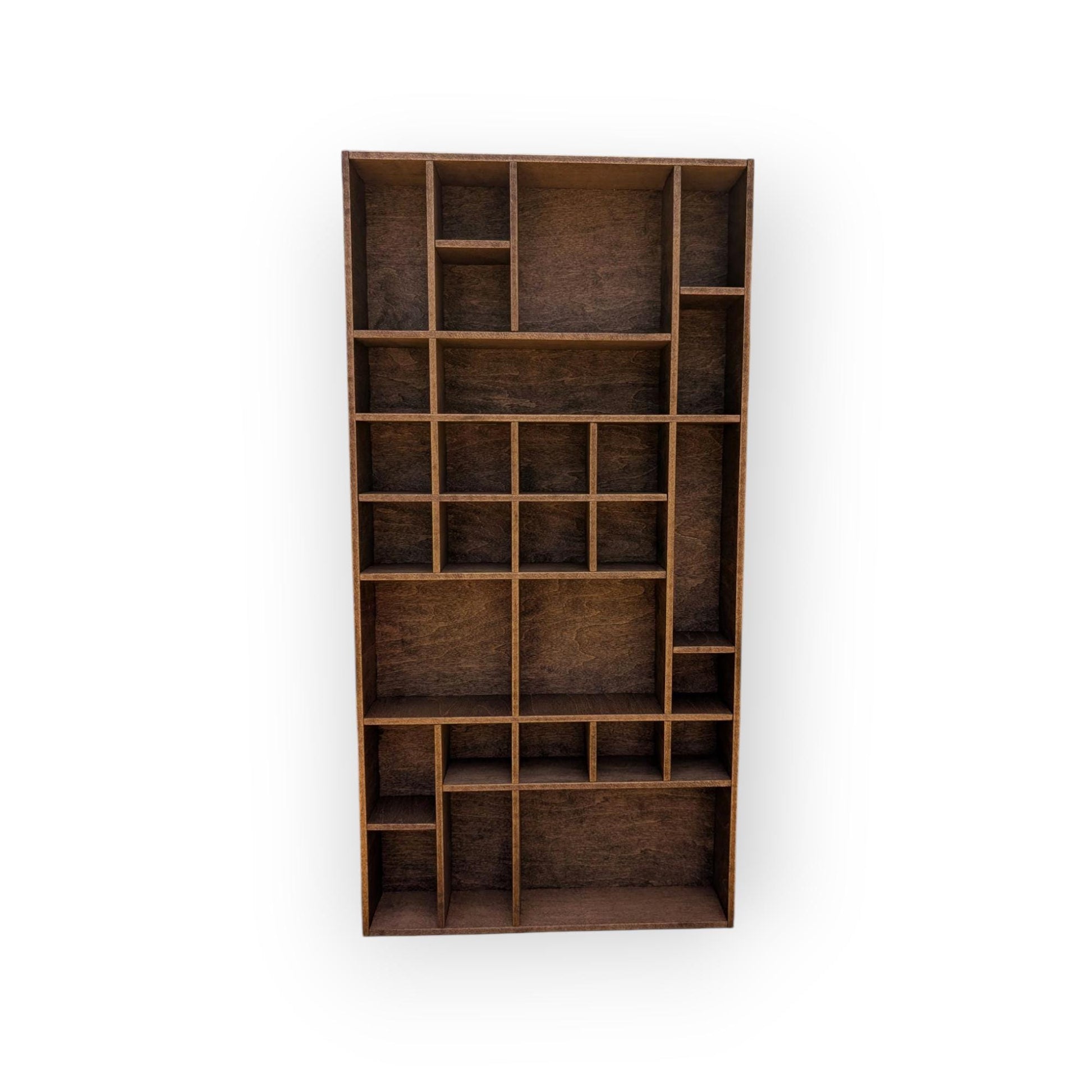 Shadow Box Wooden Display Shelf - Wall Cubby Shelf - Multiple Compartment Sizes - #37 - Trinket Shelf - Curio Cabinet
