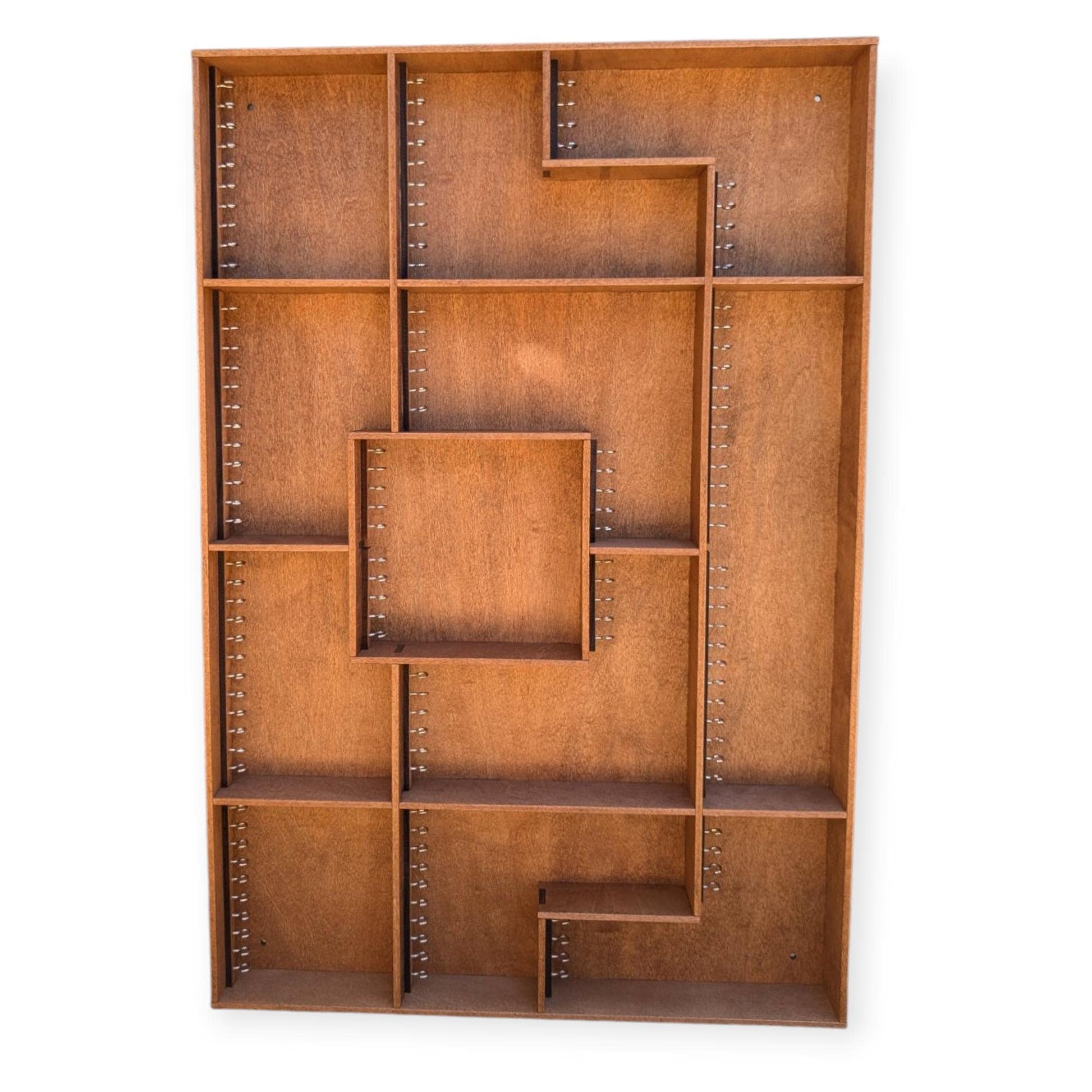 Shadow Box Wooden Display Shelf - Wall Cubby Shelf - Multiple Compartment Sizes - Trinket Shelf - Curio Cabinet