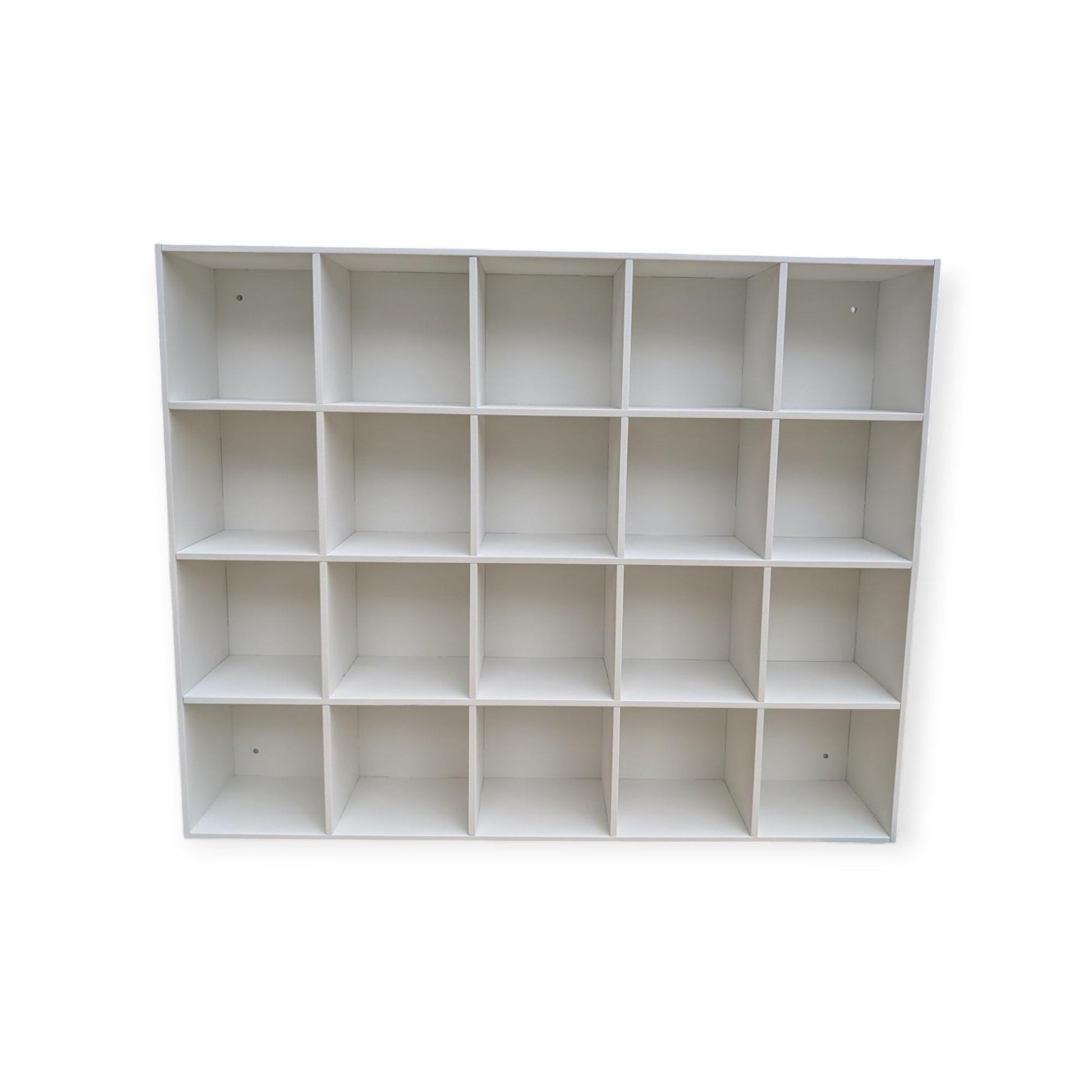20 Compartment Wooden Display Shelf - 4x4 - Trinket Shelf - Curio Cabinet