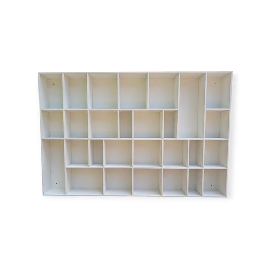 Shadow Box Wooden Display Shelf - Wall Cubby Shelf - Multiple Compartment Sizes - #44b - Trinket Shelf - Curio Cabinet