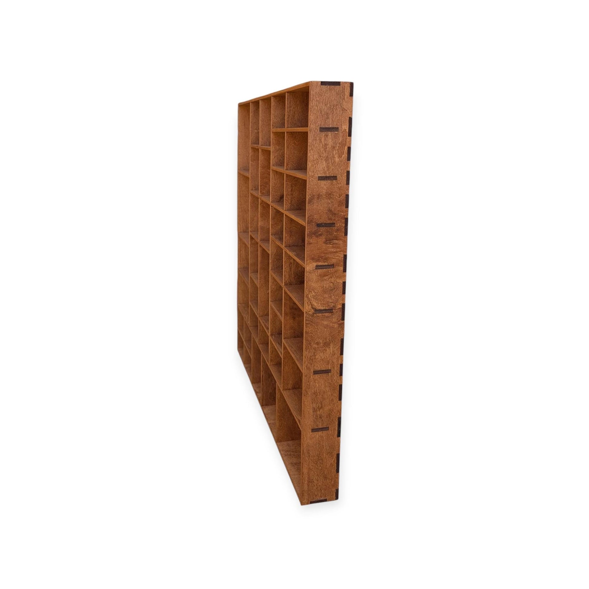 Multi Compartment Wooden Display Shelf-Crystal Display Shelf-Curio Cabinet- Knick Knack Display - Printer Tray -Figure Organizer Display #45