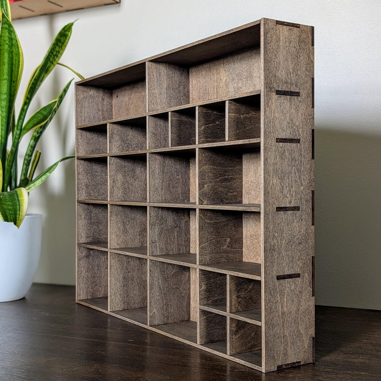 Shadow Box Wooden Display Shelf - Wall Cubby Shelf - Multiple Compartment Sizes - #7c - Trinket Shelf - Curio Cabinet