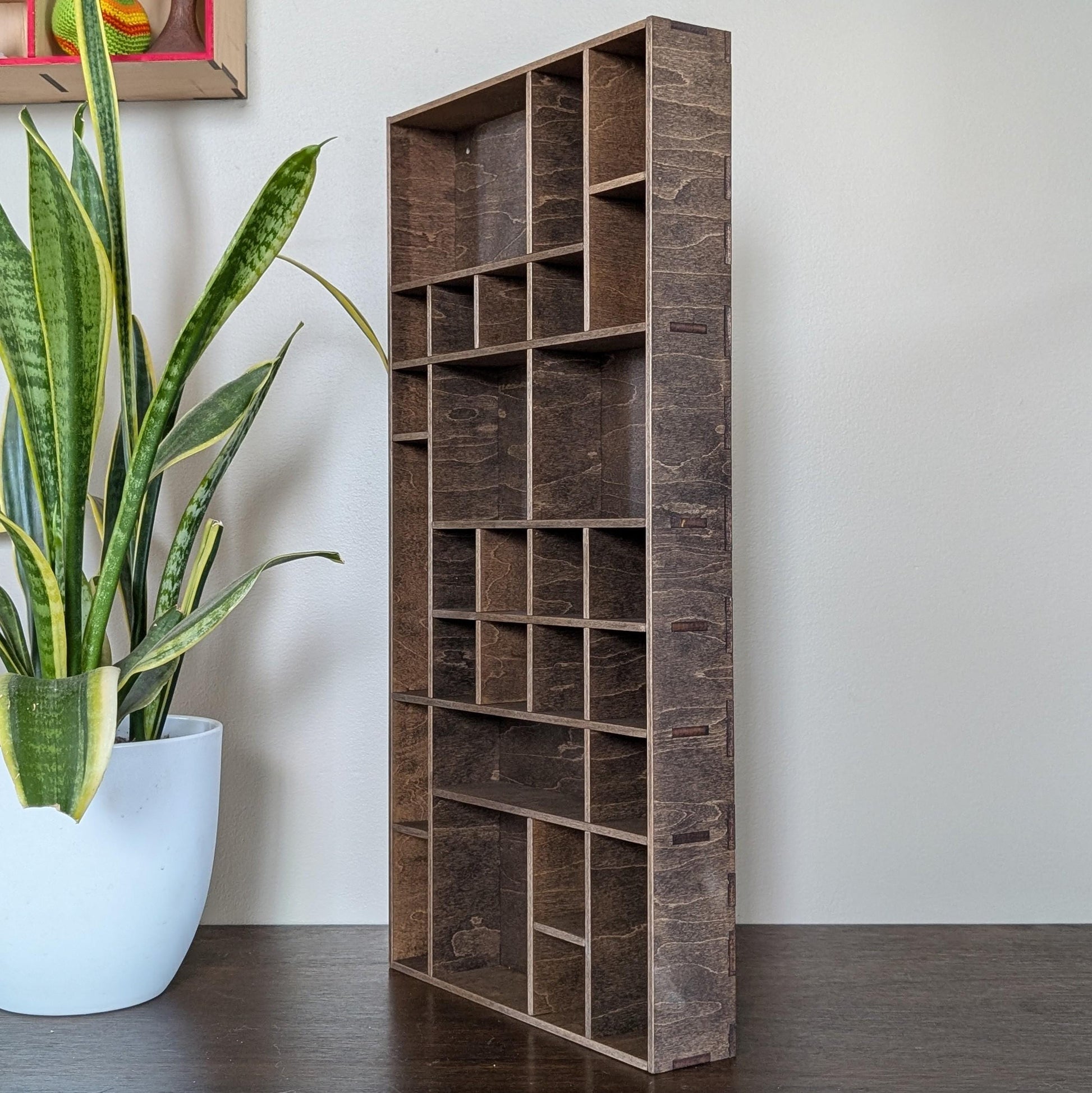 Shadow Box Wooden Display Shelf - Wall Cubby Shelf - Multiple Compartment Sizes - #37 - Trinket Shelf - Curio Cabinet