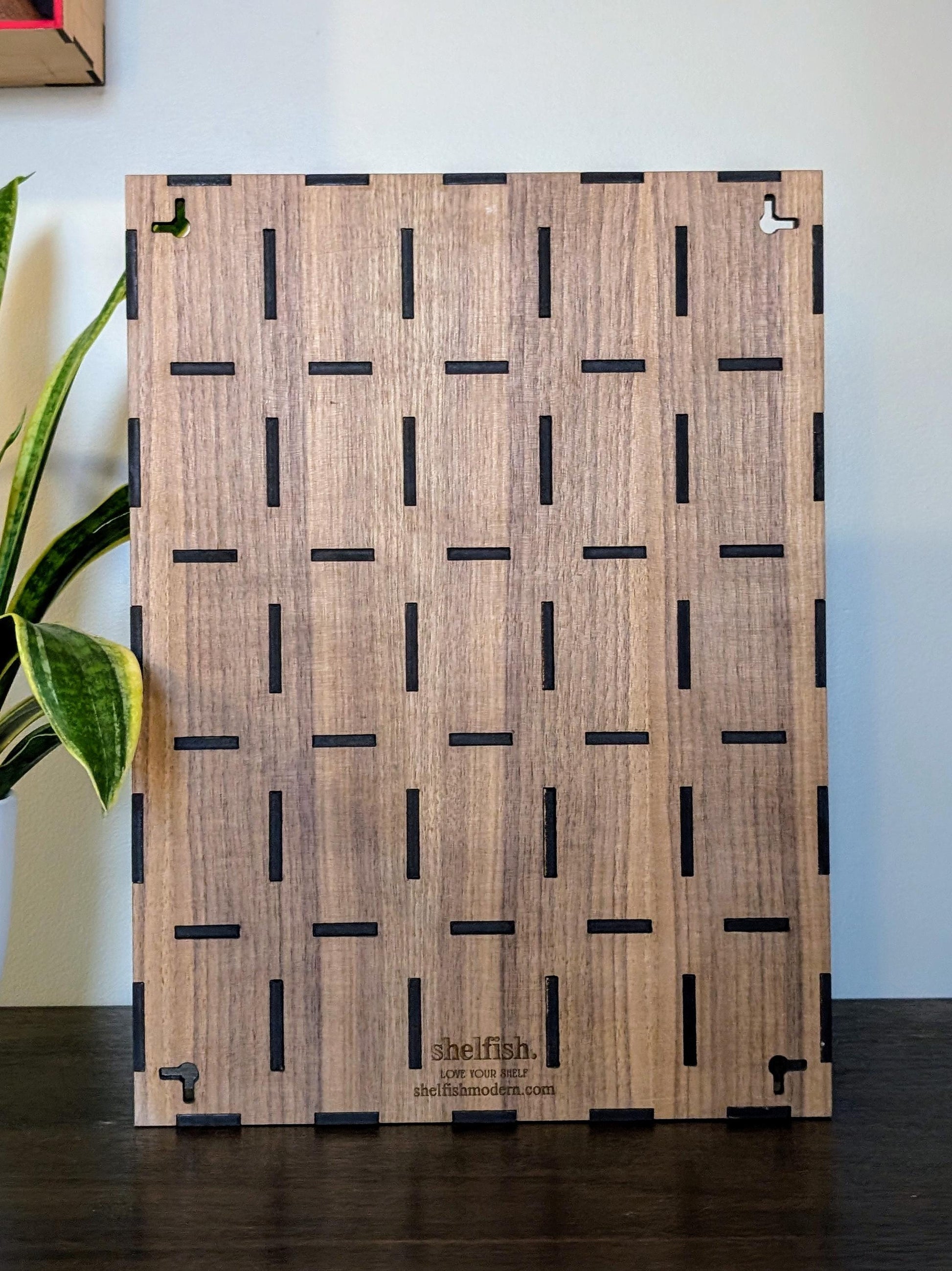 25 Compartment Wooden Display Shelf - 3.5x2.5 - Trinket Shelf - Curio Cabinet