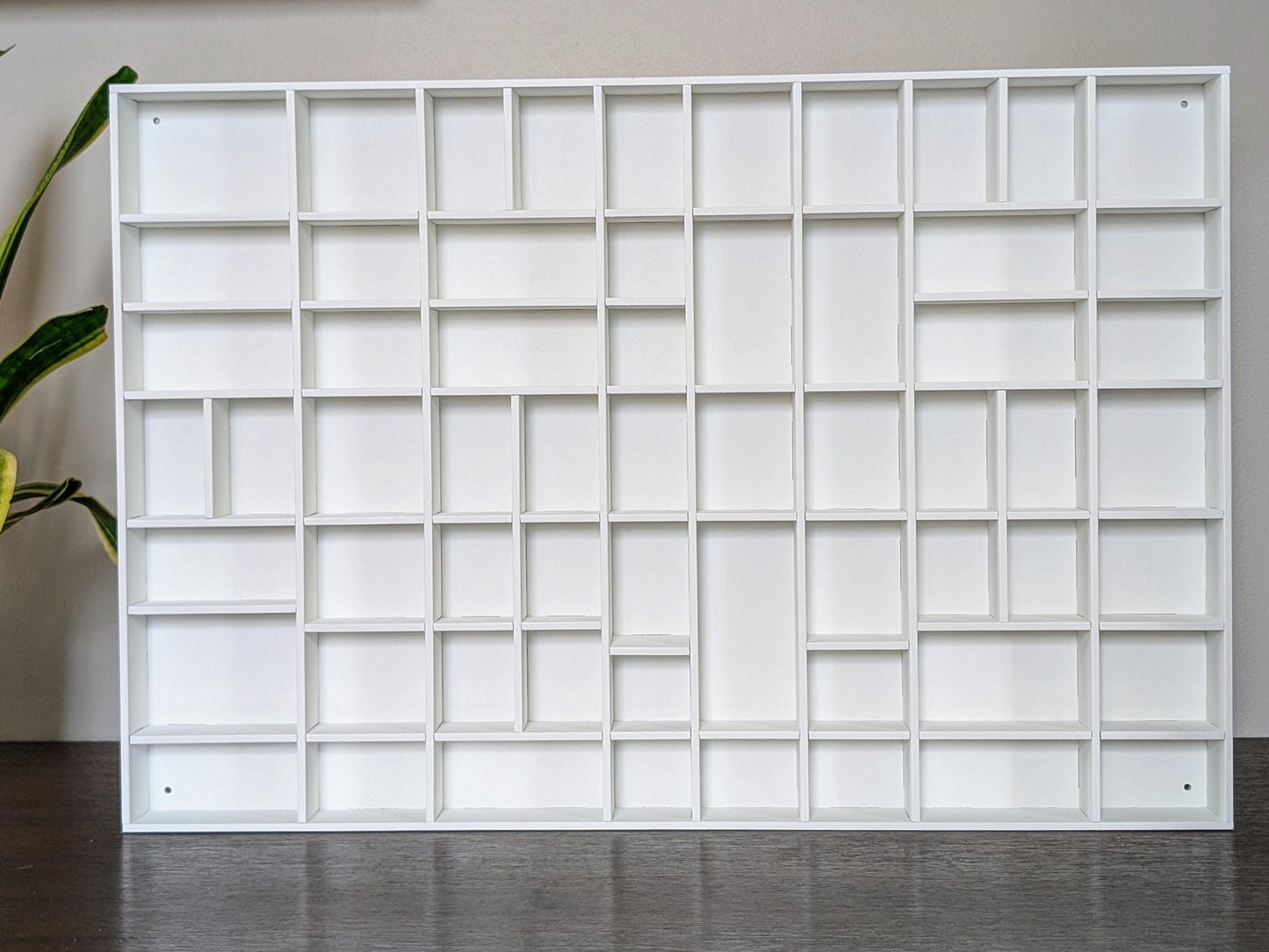 Shadow Box Wooden Display Shelf - Wall Cubby Shelf - Multiple Compartment Sizes - #12 - Trinket Shelf - Curio Cabinet
