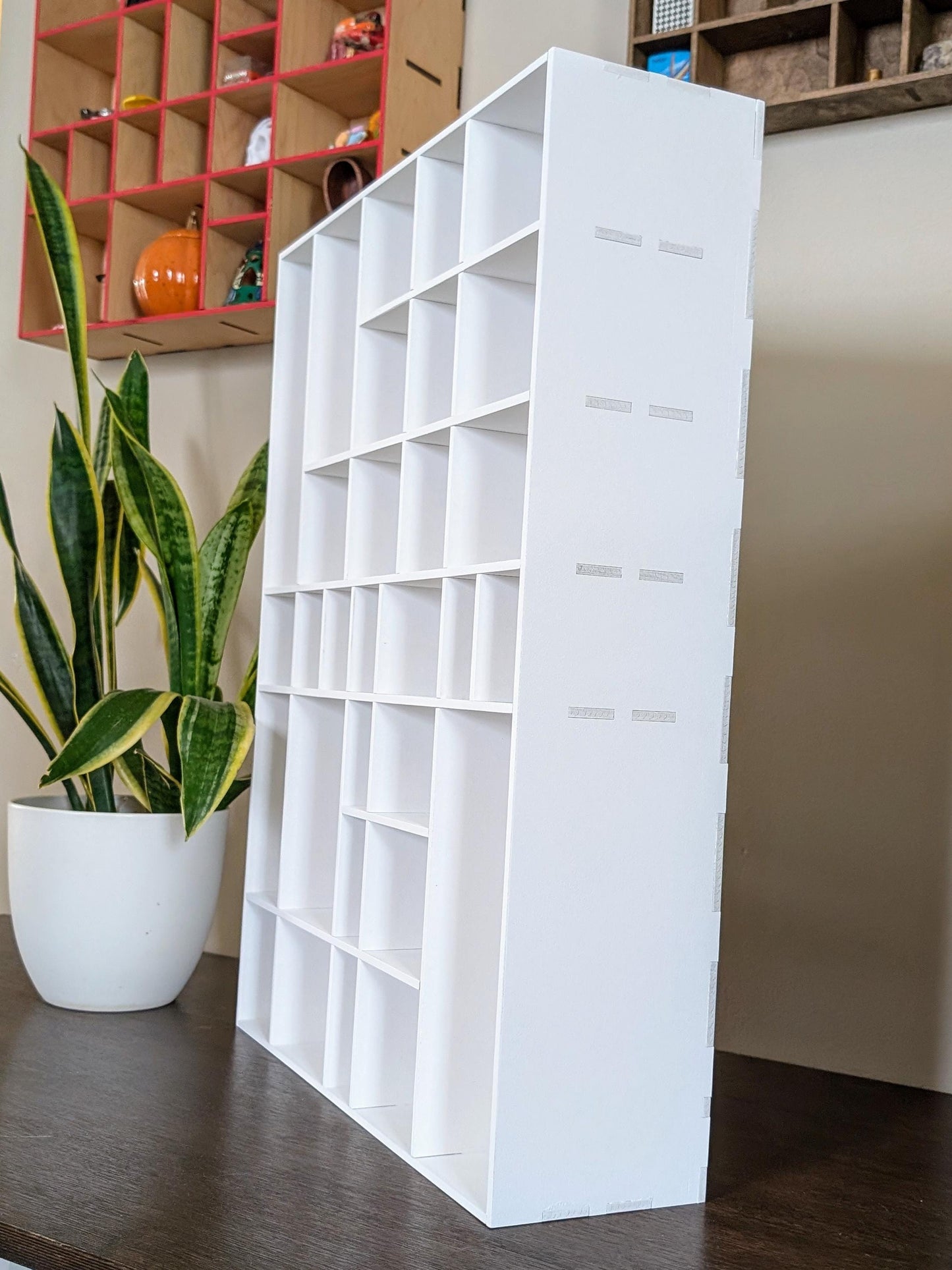 Shadow Box Wooden Display Shelf - Wall Cubby Shelf - Multiple Compartment Sizes - #51a - Trinket Shelf - Curio Cabinet