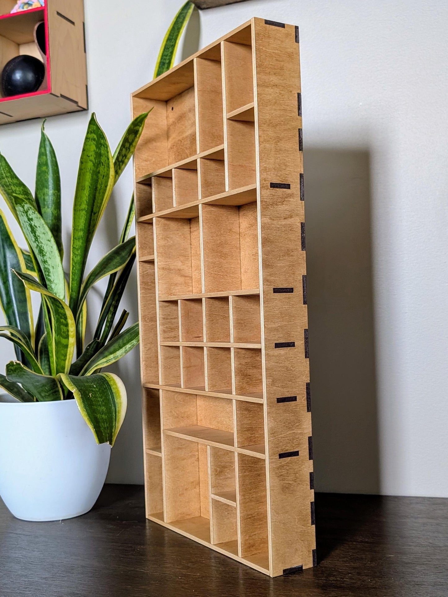 Shadow Box Wooden Display Shelf - Wall Cubby Shelf - Multiple Compartment Sizes - #37 - Trinket Shelf - Curio Cabinet