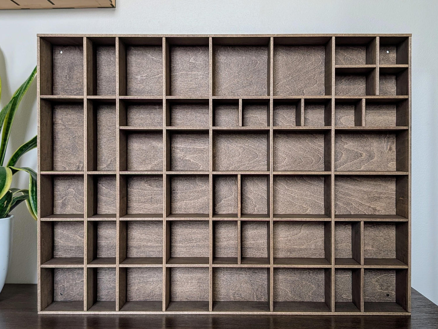 Shadow Box Wooden Display Shelf - Wall Cubby Shelf - Multiple Compartment Sizes - #2 - Trinket Shelf - Curio Cabinet