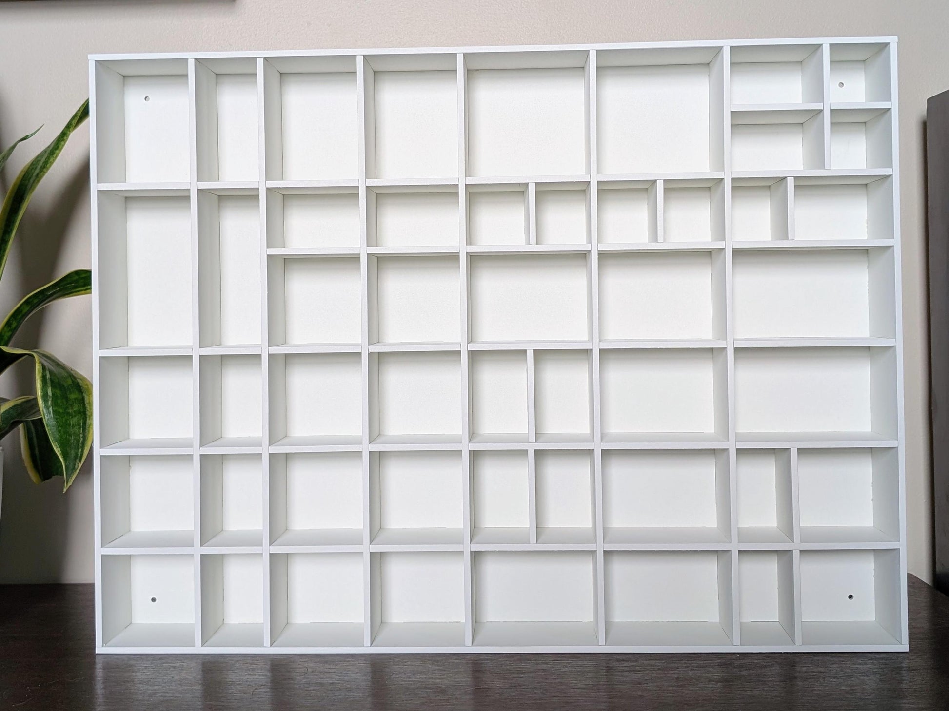 Shadow Box Wooden Display Shelf - Wall Cubby Shelf - Multiple Compartment Sizes - #2 - Trinket Shelf - Curio Cabinet
