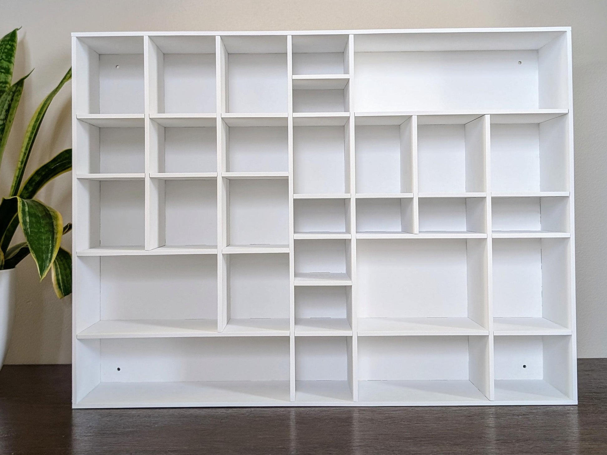 Shadow Box Wooden Display Shelf - Wall Cubby Shelf - Multiple Compartment Sizes - #51a - Trinket Shelf - Curio Cabinet