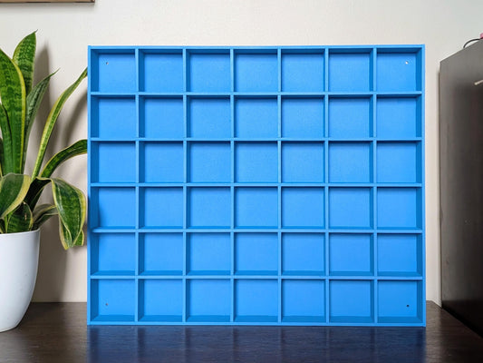42 Compartment Wooden Display Shelf - 3x3 - Trinket Shelf - Curio Cabinet