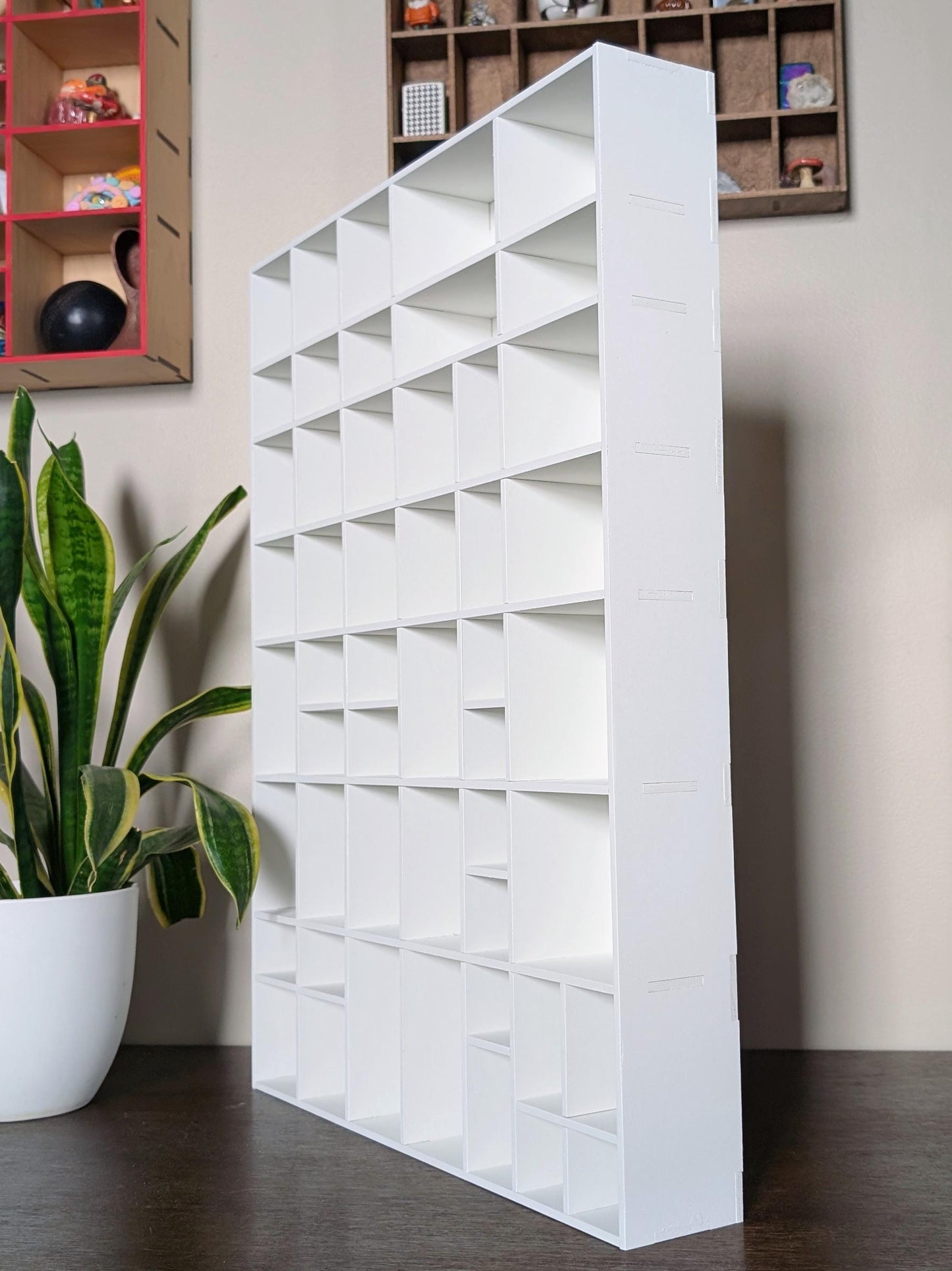 Shadow Box Wooden Display Shelf - Wall Cubby Shelf - Multiple Compartment Sizes - #2 - Trinket Shelf - Curio Cabinet