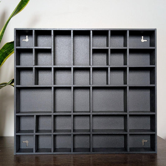DISCOUNTED Shadow Box Wooden Display Shelf - Wall Cubby Shelf - Multiple Compartment Sizes - #6 - Trinket Shelf - Curio Cabinet