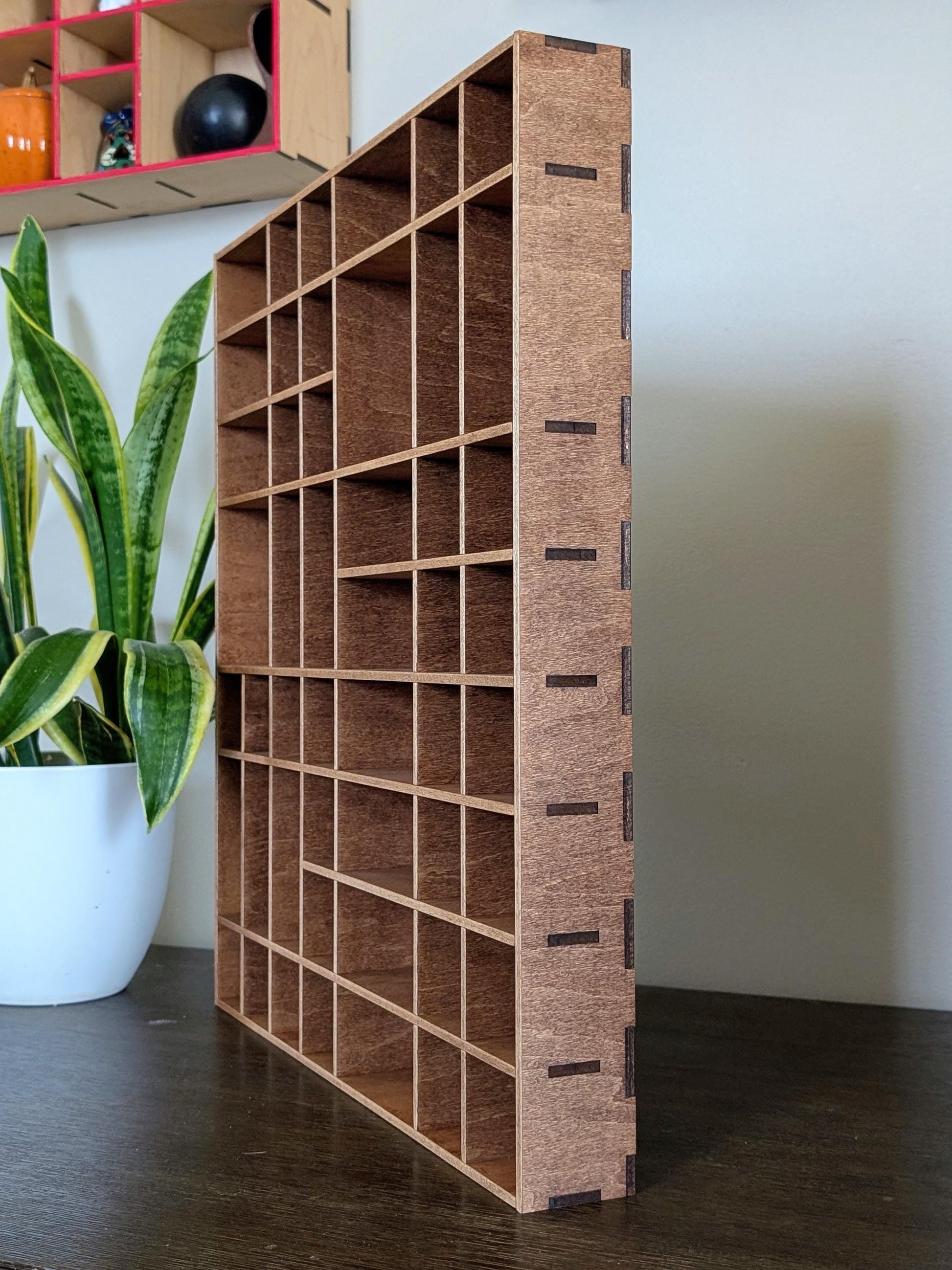 Shadow Box Wooden Display Shelf - Wall Cubby Shelf - Multiple Compartment Sizes - #29 - Trinket Shelf - Curio Cabinet