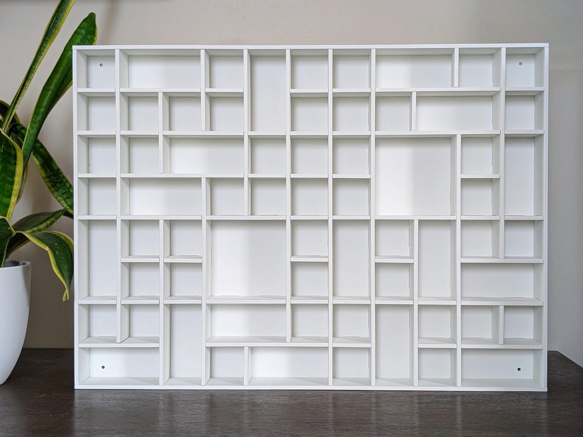 Shadow Box Wooden Display Shelf - Wall Cubby Shelf - Multiple Compartment Sizes - #36 - Trinket Shelf - Curio Cabinet