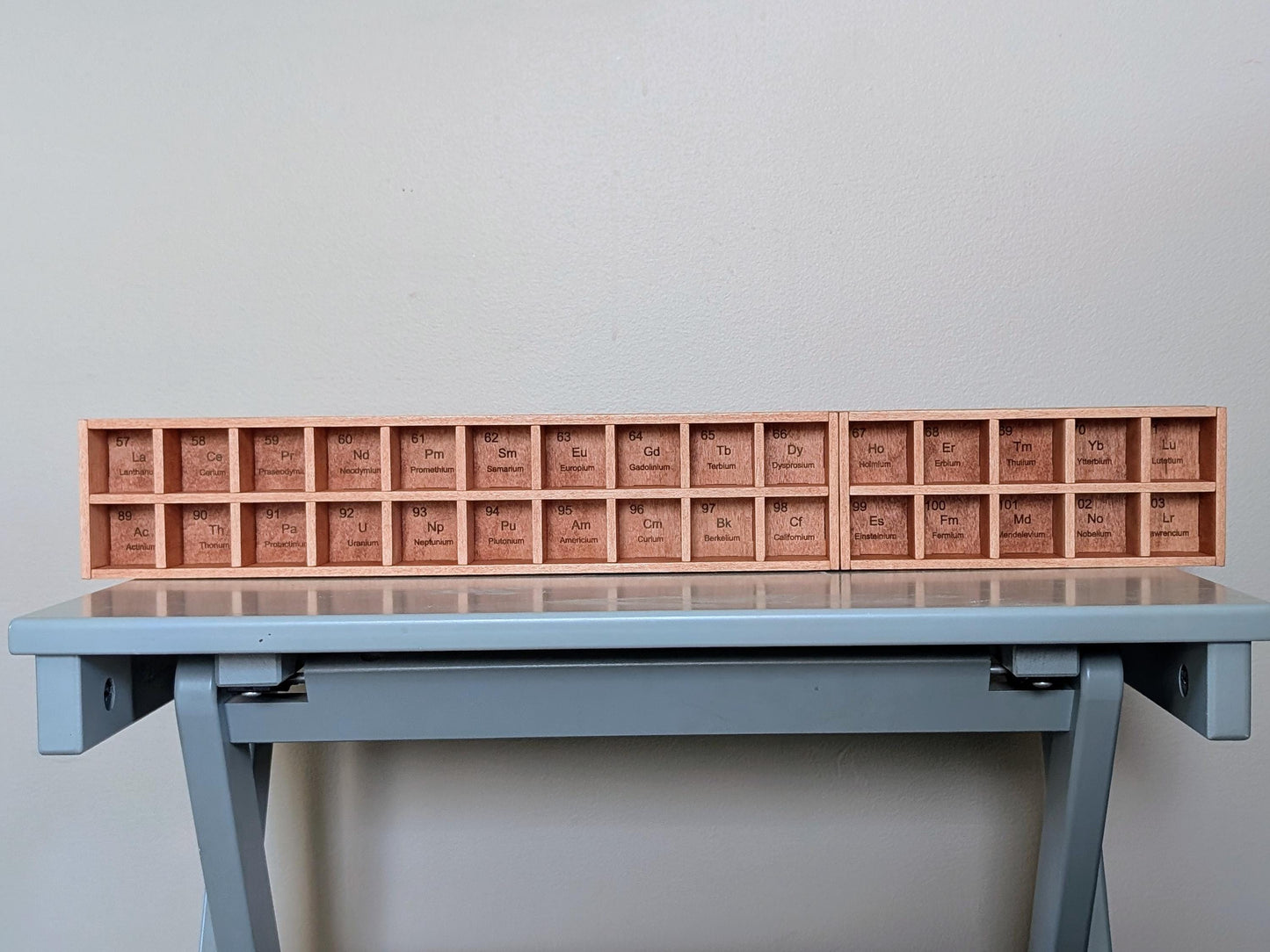 Periodic table Shelf - Table of the Elements Display Shelf - Scientific Education Tools - Scientist Gift - Teacher Gift