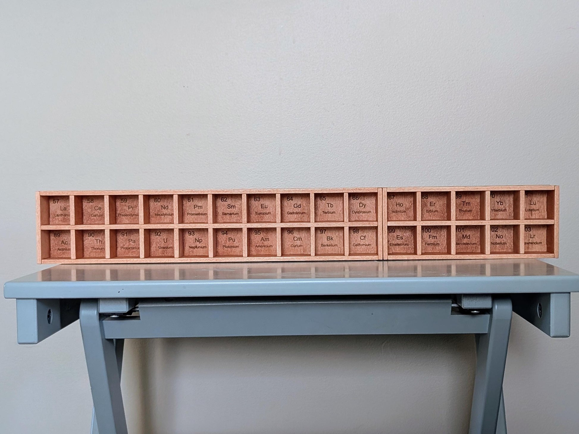 Periodic table Shelf - Table of the Elements Display Shelf - Scientific Education Tools - Scientist Gift - Teacher Gift