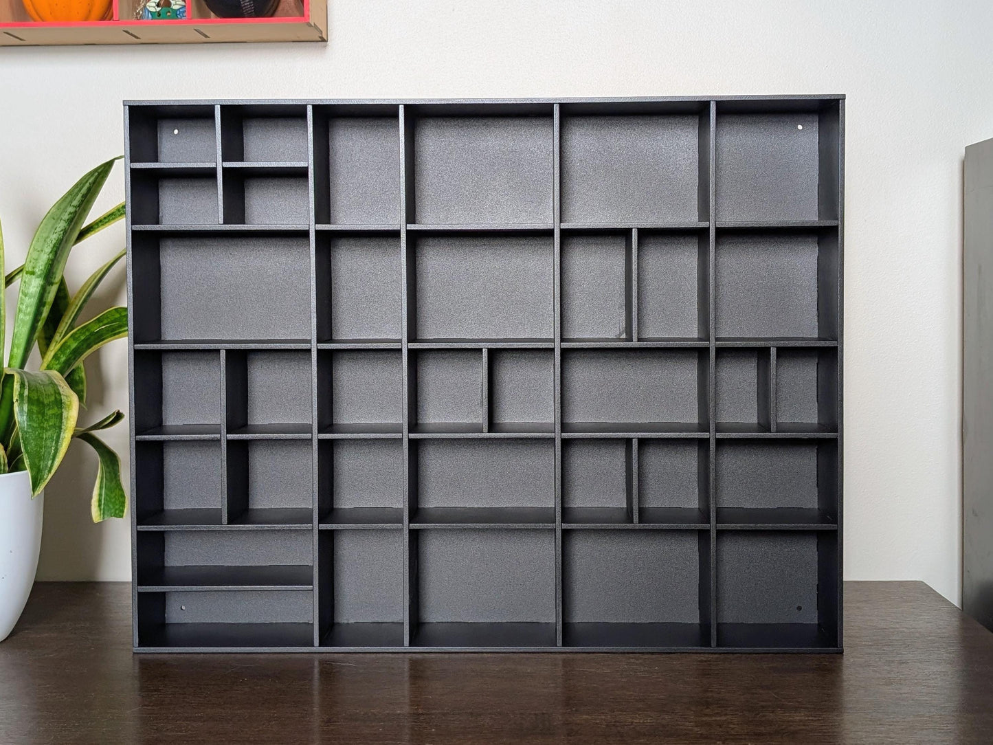 Shadow Box Wooden Display Shelf - Wall Cubby Shelf - Multiple Compartment Sizes - #56 - Trinket Shelf - Curio Cabinet