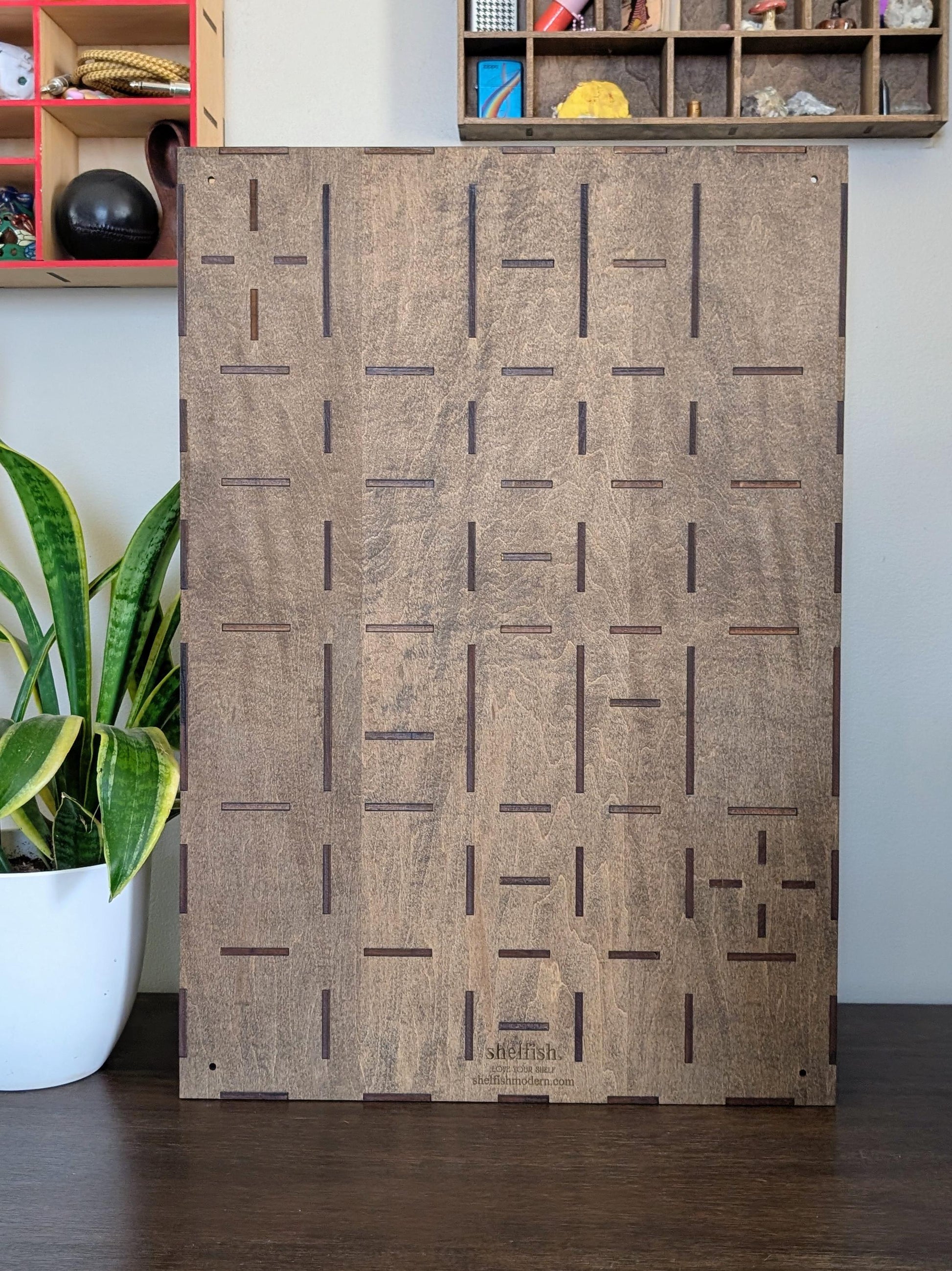 Shadow Box Wooden Display Shelf - Wall Cubby Shelf - Multiple Compartment Sizes - #5 - Trinket Shelf - Curio Cabinet
