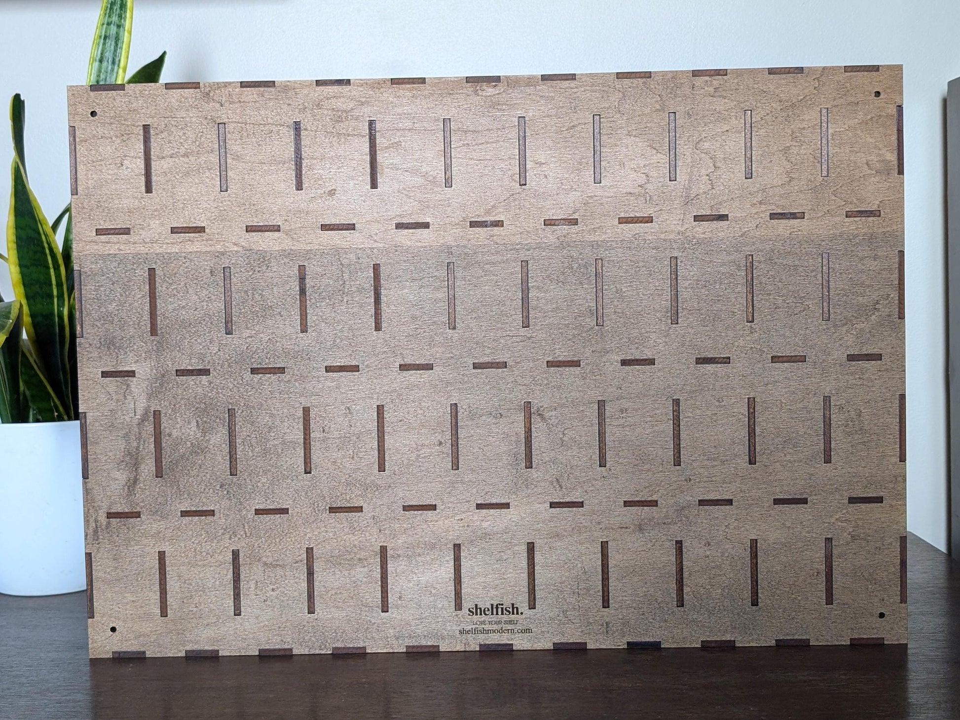 44 Compartment Wooden Display Shelf - 4x2 - Trinket Shelf - Curio Cabinet