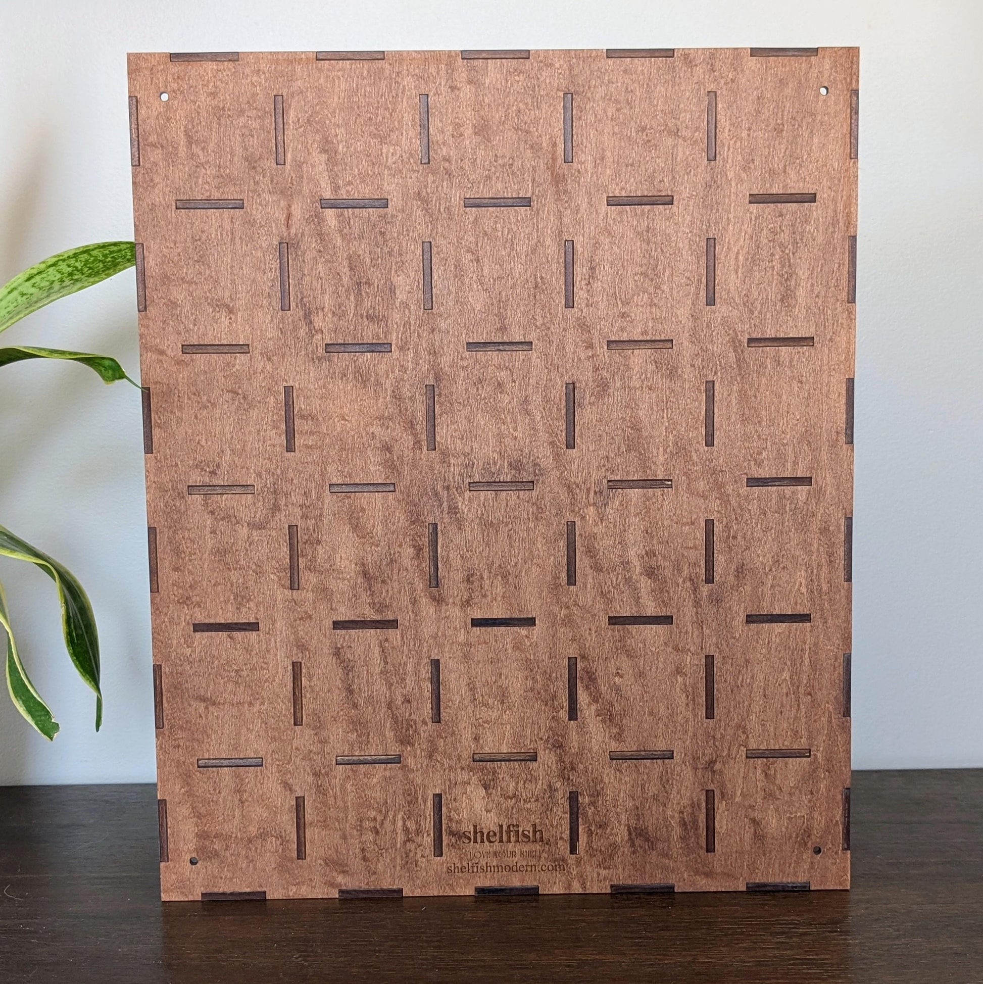 30 Compartment Wooden Display Shelf - 3x3 - Trinket Shelf - Curio Cabinet