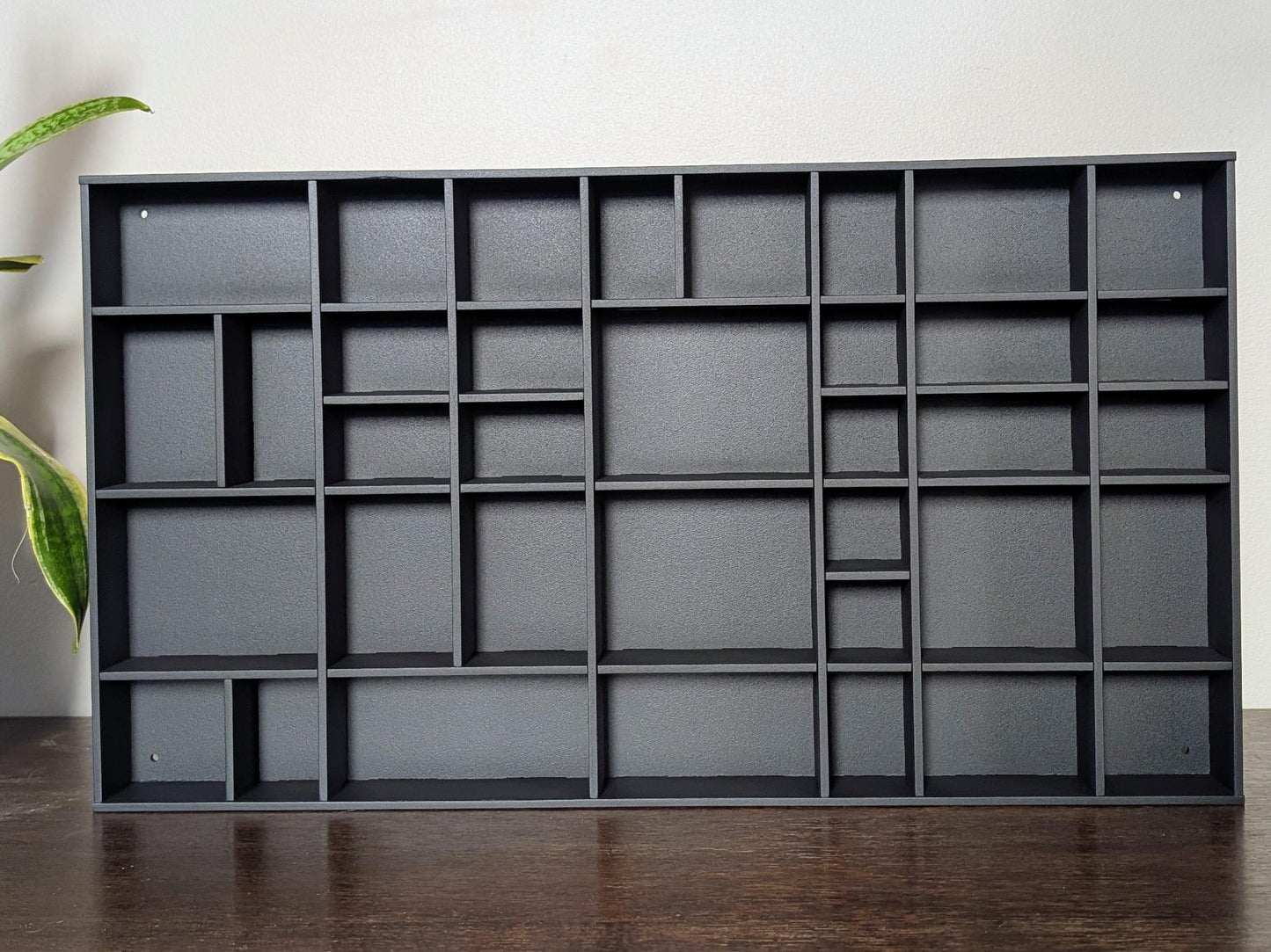 Shadow Box Wooden Display Shelf - Wall Cubby Shelf - Multiple Compartment Sizes - #34c - Trinket Shelf - Curio Cabinet