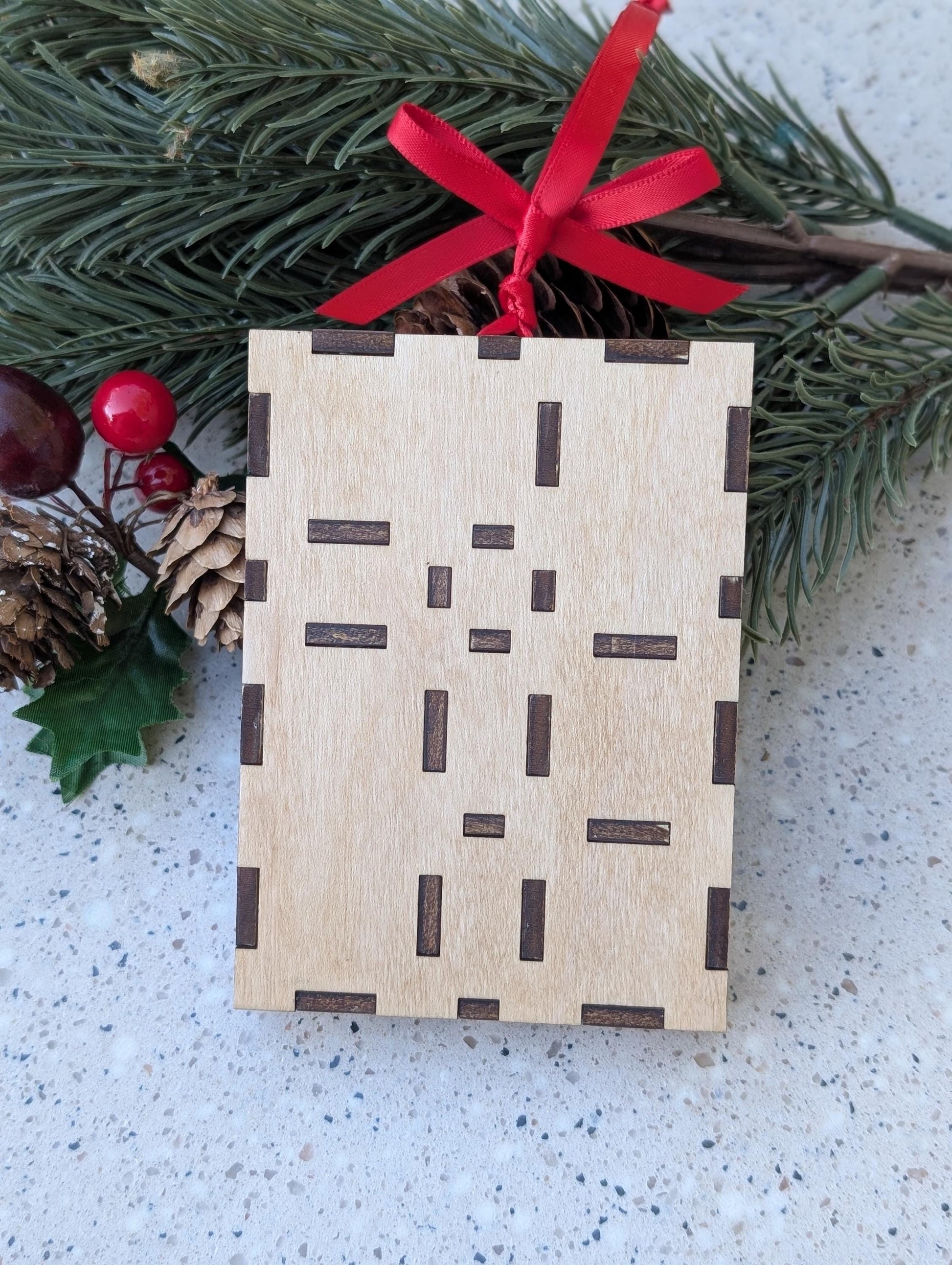 DIY Miniature Christmas Shadow Box Ornament | Wooden Printer's Tray Style | Classic Christmas Diorama