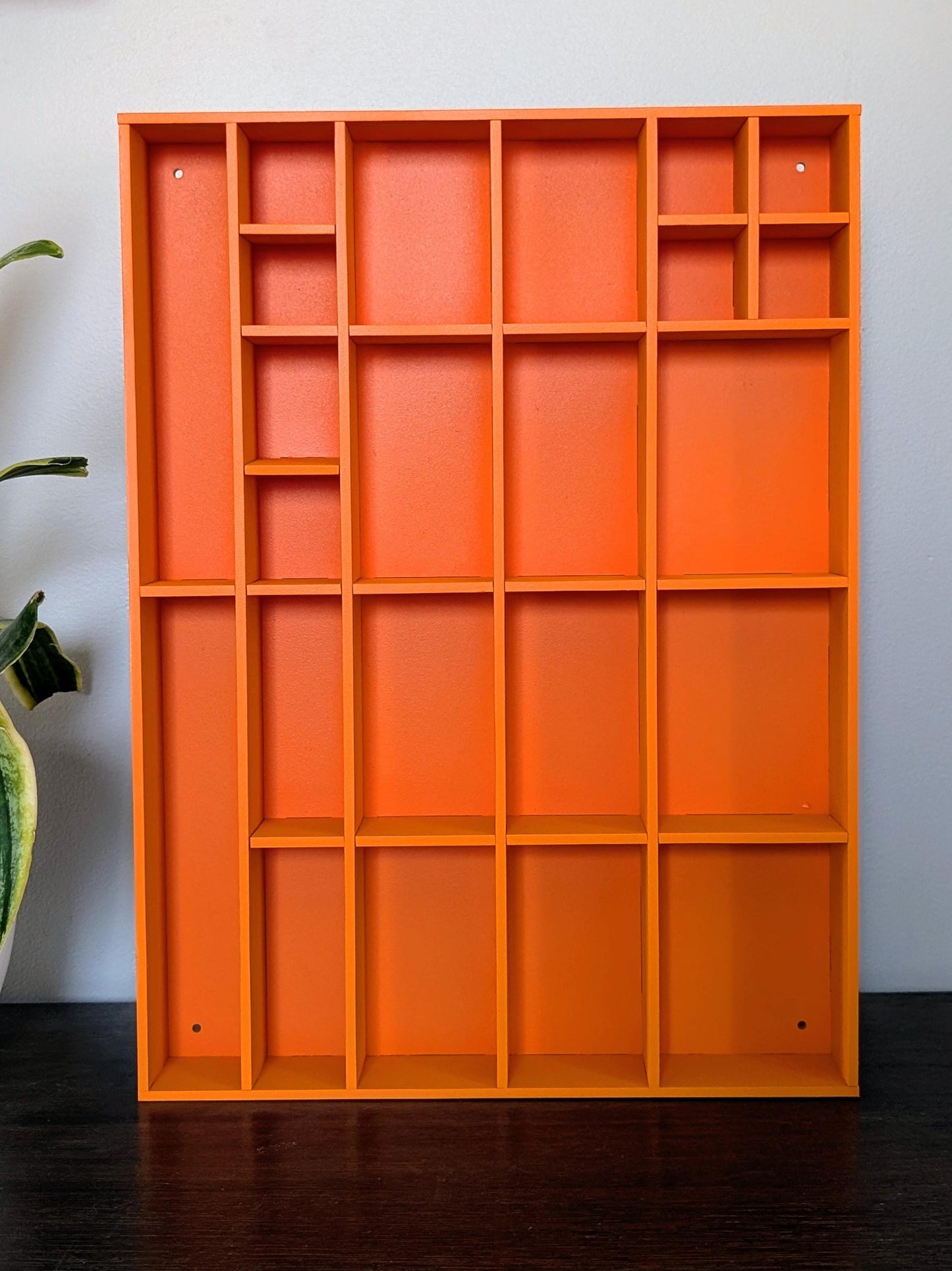 Shadow Box Wooden Display Shelf - Wall Cubby Shelf - Multiple Compartment Sizes - #1 - Trinket Shelf - Curio Cabinet