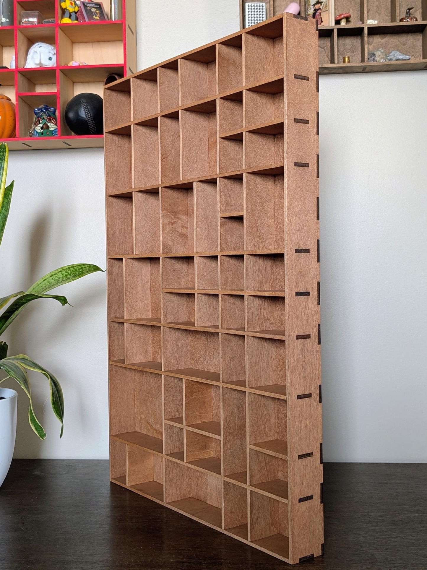 Shadow Box Wooden Display Shelf - Wall Cubby Shelf - Multiple Compartment Sizes - #59 - Trinket Shelf - Curio Cabinet