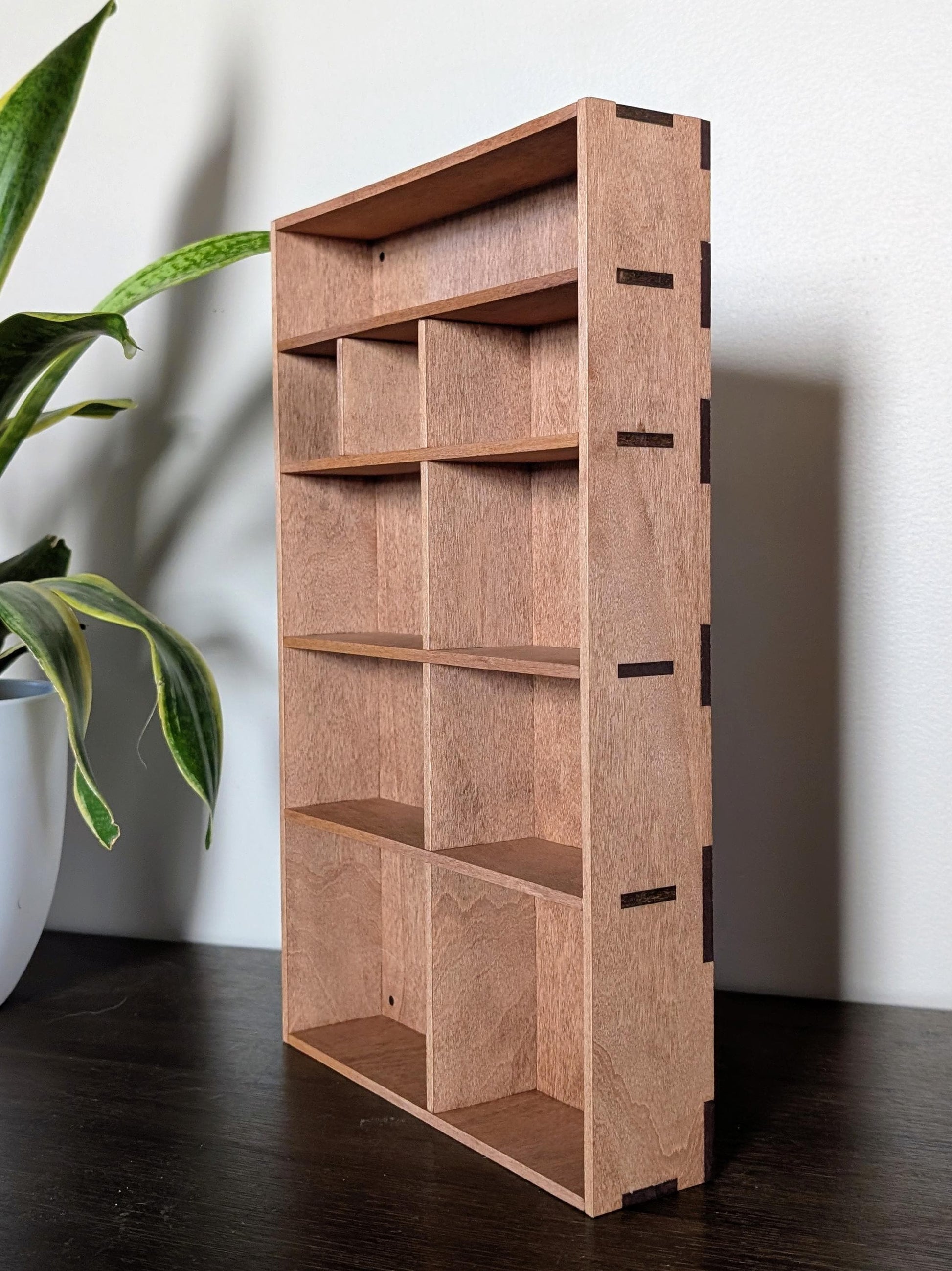 Shadow Box Wooden Display Shelf - Wall Cubby Shelf - Multiple Compartment Sizes - #4c - Trinket Shelf - Curio Cabinet