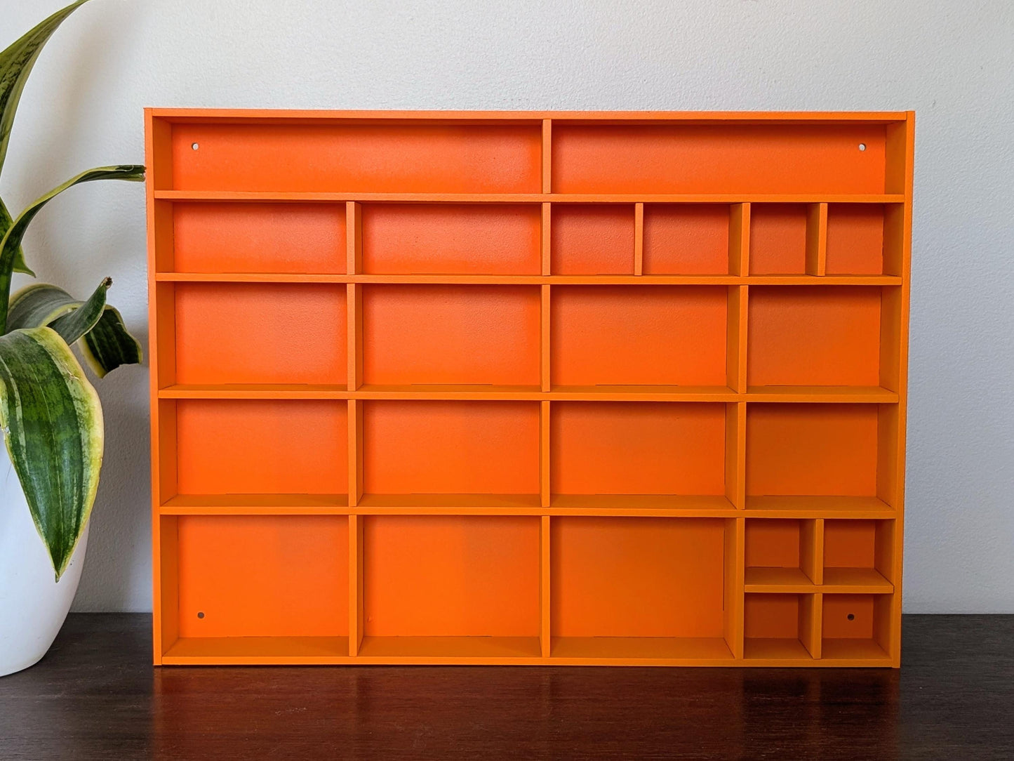 Shadow Box Wooden Display Shelf - Wall Cubby Shelf - Multiple Compartment Sizes - #1 - Trinket Shelf - Curio Cabinet