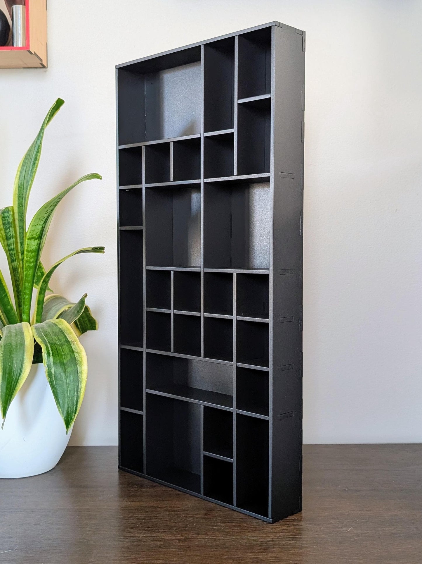 Shadow Box Wooden Display Shelf - Wall Cubby Shelf - Multiple Compartment Sizes - #37 - Trinket Shelf - Curio Cabinet
