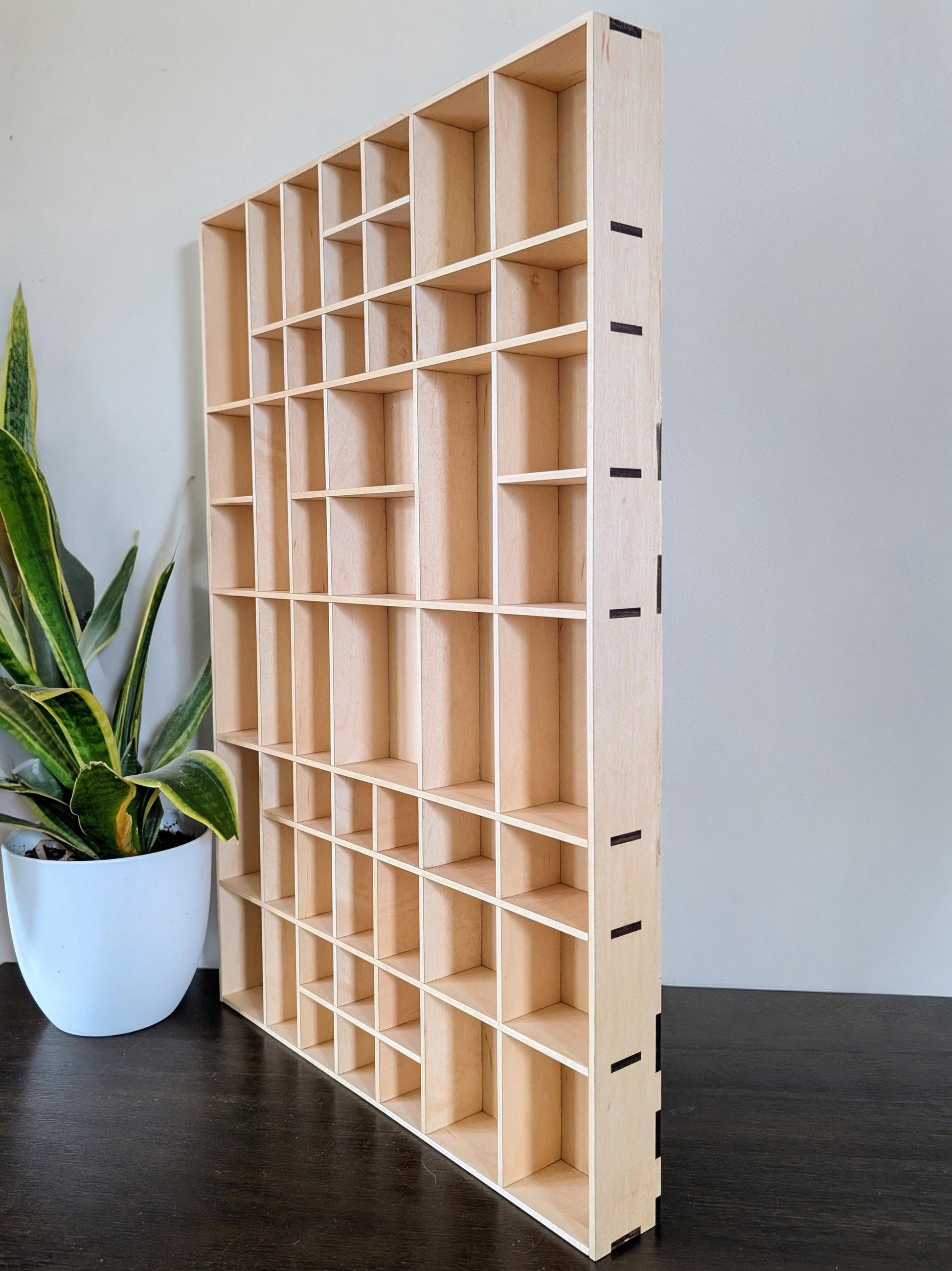 Shadow Box Wooden Display Shelf - Wall Cubby Shelf - Multiple Compartment Sizes - #62 - Trinket Shelf - Curio Cabinet