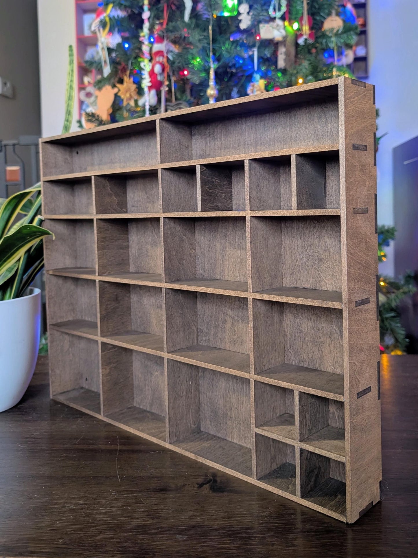 Shadow Box Wooden Display Shelf - Wall Cubby Shelf - Multiple Compartment Sizes - #1 - Trinket Shelf - Curio Cabinet