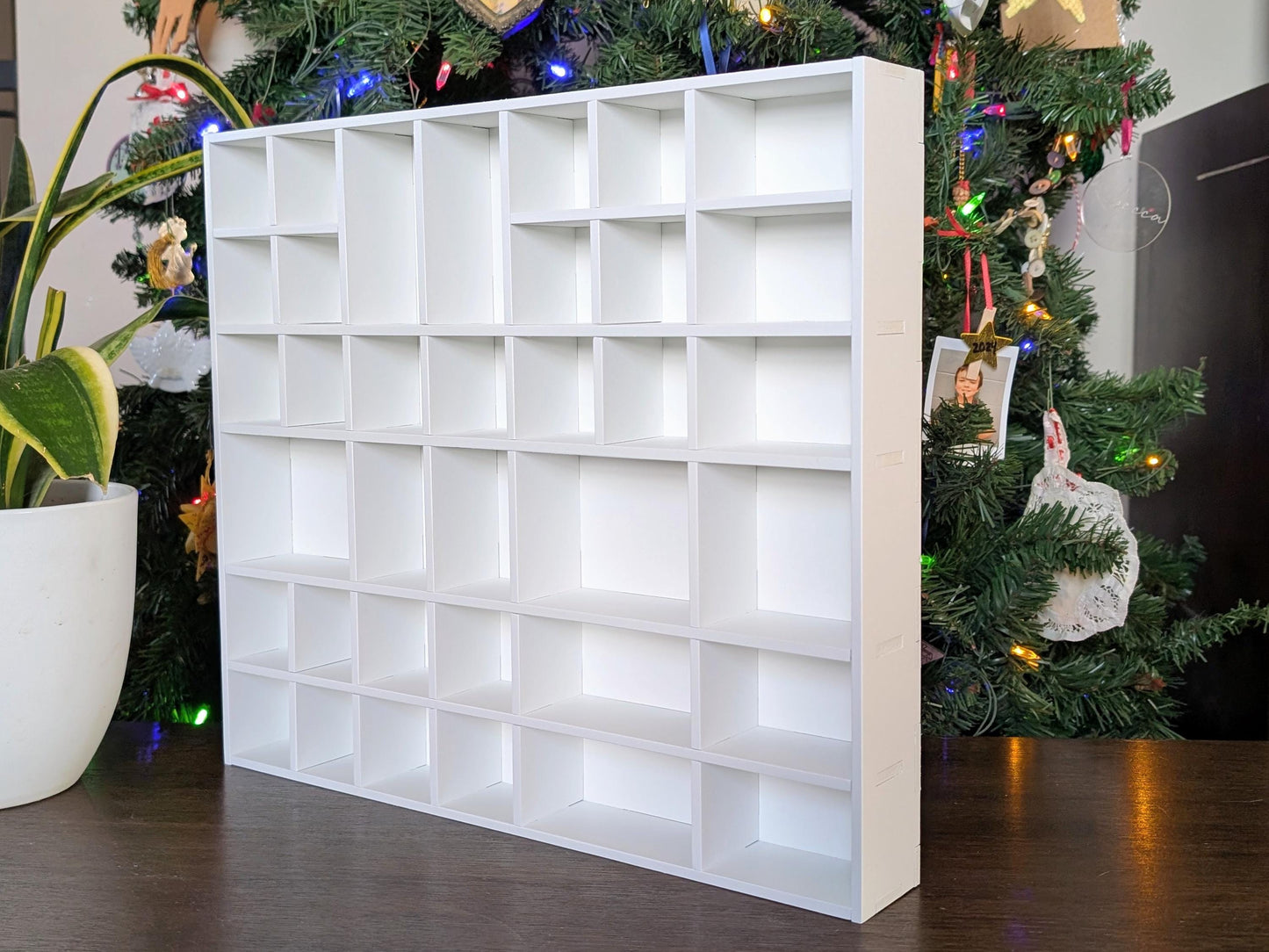 Shadow Box Wooden Display Shelf - Wall Cubby Shelf - Multiple Compartment Sizes - #6 - Trinket Shelf - Curio Cabinet