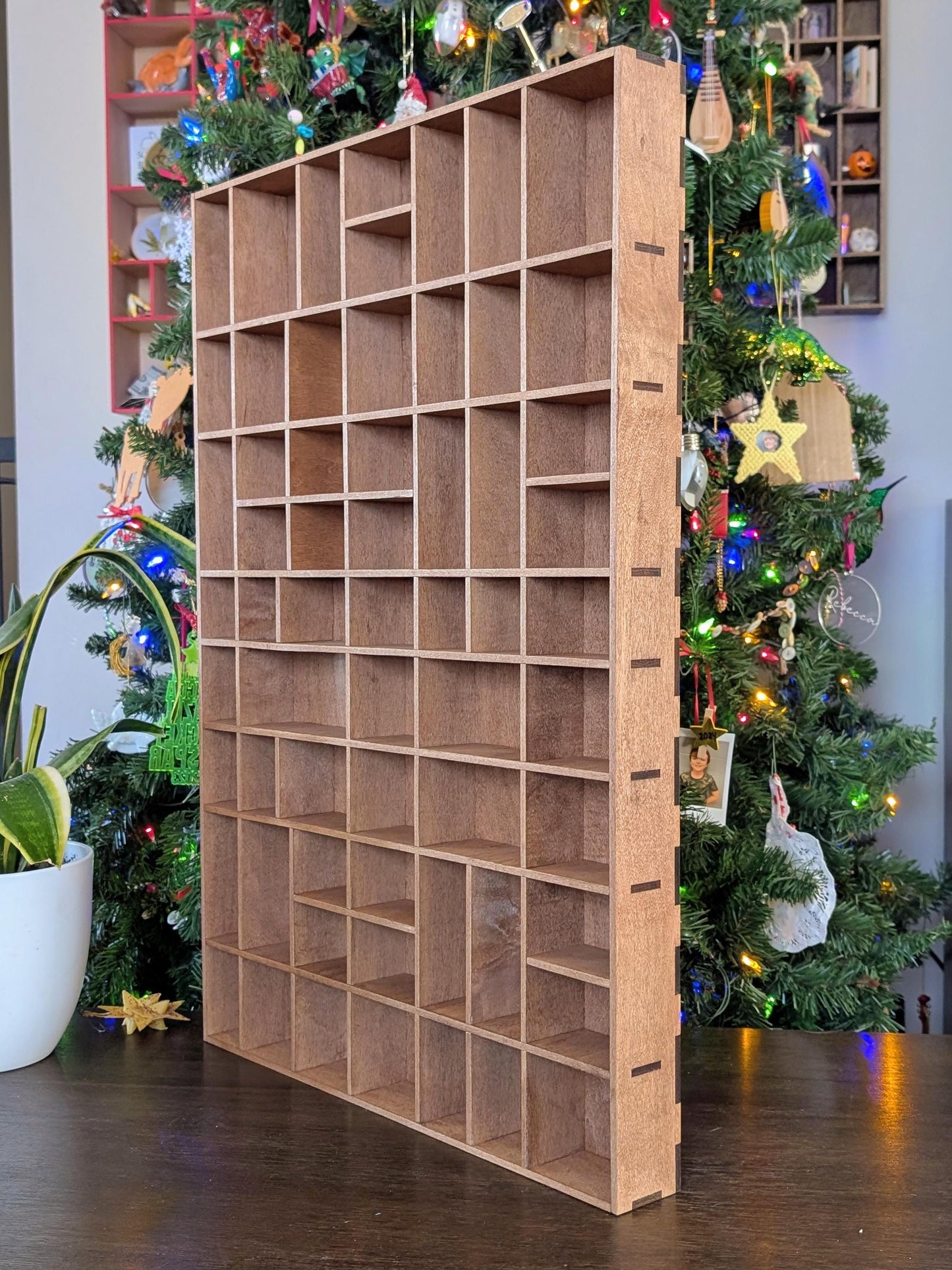 Shadow Box Wooden Display Shelf - Wall Cubby Shelf - Multiple Compartment Sizes - #12A - Trinket Shelf - Curio Cabinet